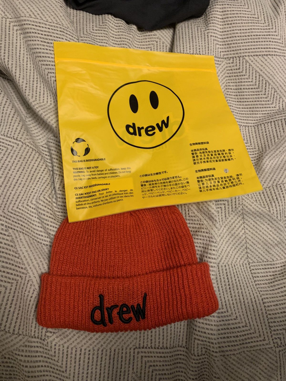 Drew house beanie. Never wore it Drew House Red Drew House Beanie NEVER WORN | Grailed main image 4