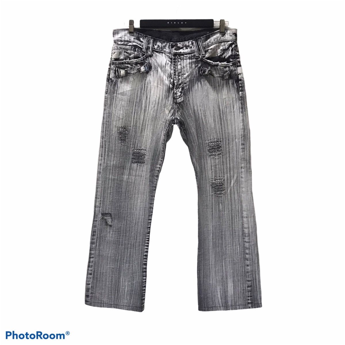 Japanese Brand Japanese Brand Distressed Denim Acid Wash Jeans Size US 33 - 1 Thumbnail