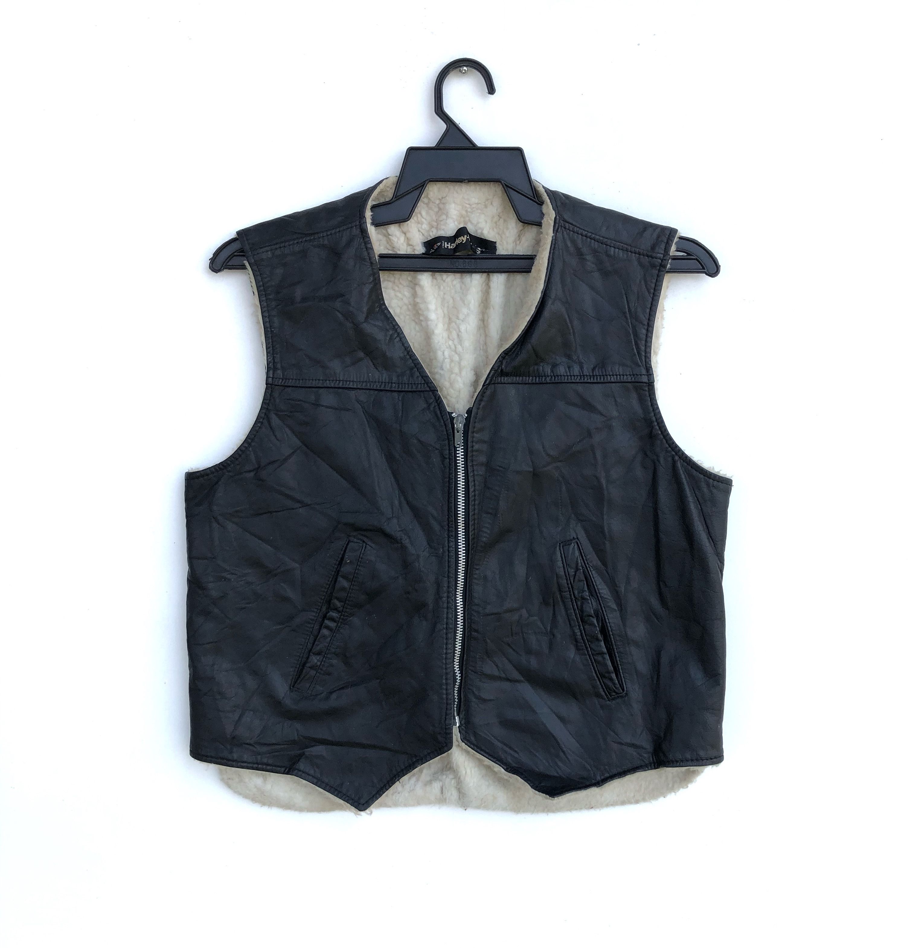 Harley Davidson × Vintage VINTAGE HARLEY DAVIDSON LEATHER VEST Size US M / EU 48-50 / 2 - 1 Thumbnail