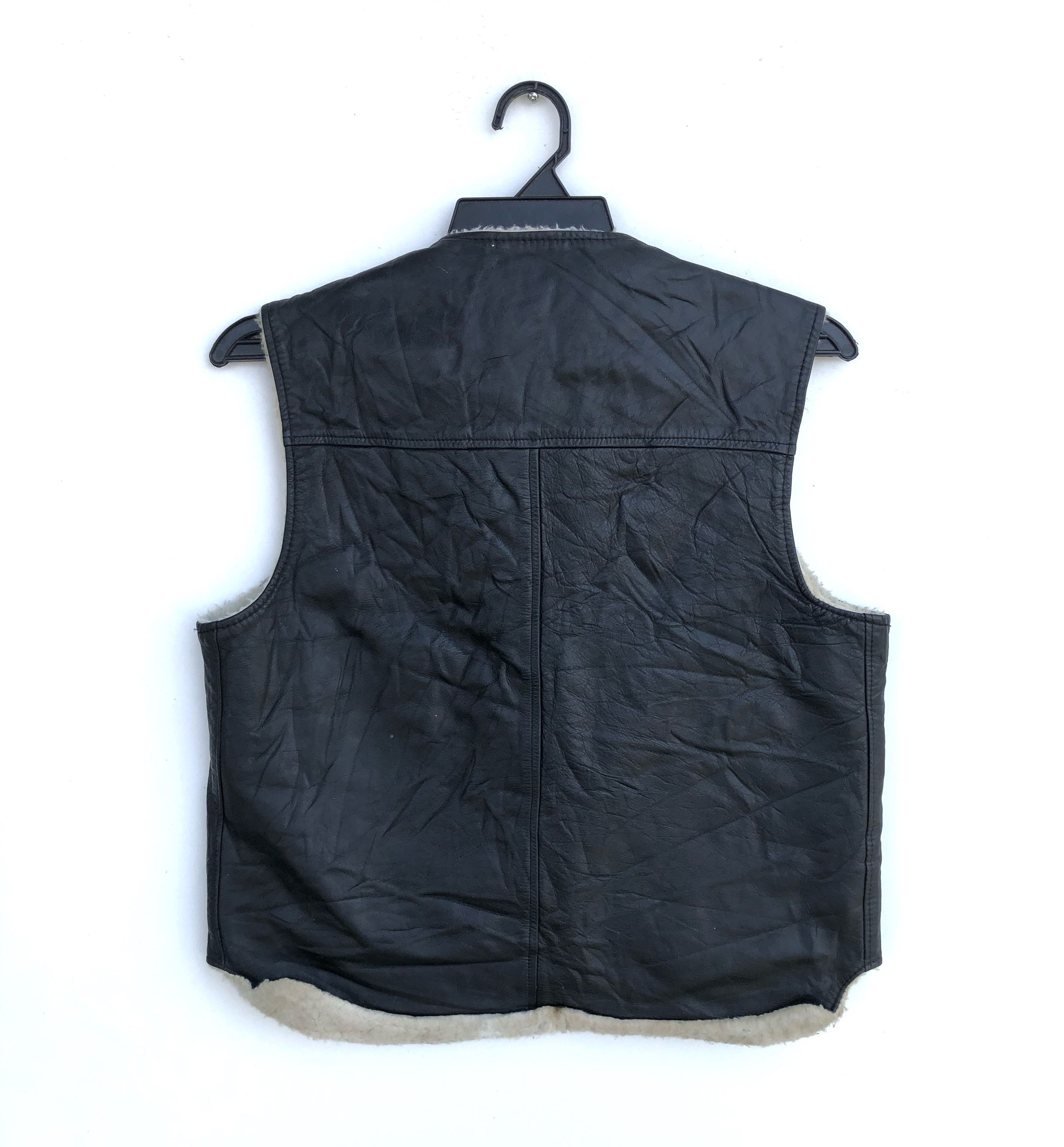 Harley Davidson × Vintage VINTAGE HARLEY DAVIDSON LEATHER VEST Size US M / EU 48-50 / 2 - 2 Thumbnail