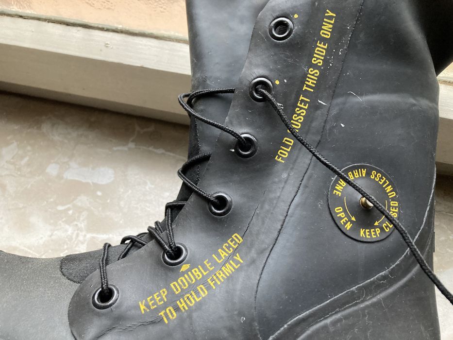 Vintage Army Bunny Boots / Black Mickey Mouse Boot With Valve 11N Grailed