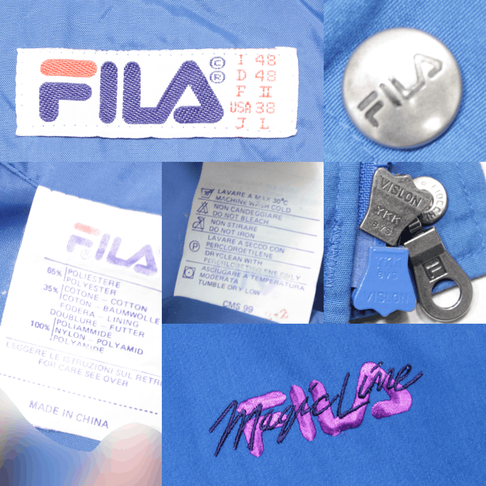 Fila Magic Line 90S Logo Jacket Vintage Size US M / EU 48-50 / 2 - 11 Thumbnail