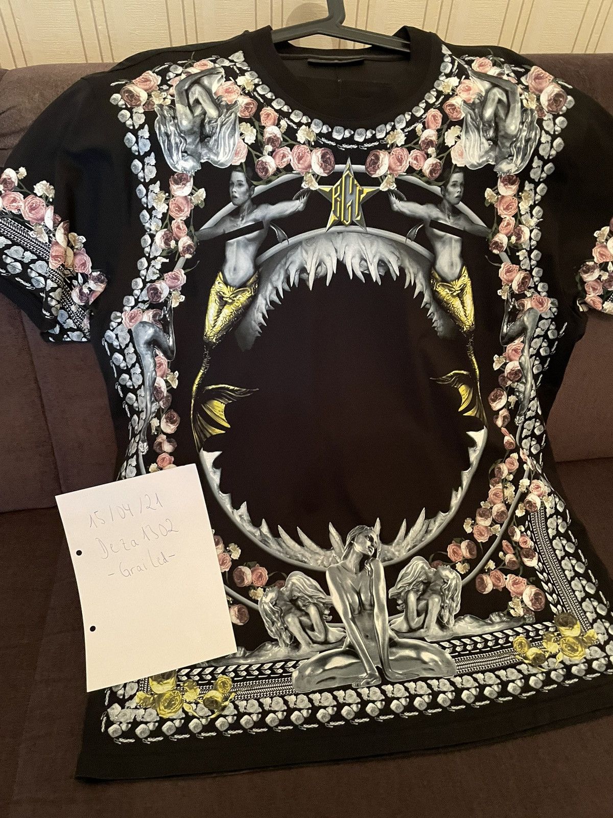 GIVENCHY シャーク マーメイド Tシャツ L リカルド ジバンシィ GIVENCHY シャーク マーメイド Tシャツ L リカルド ジバンシィ