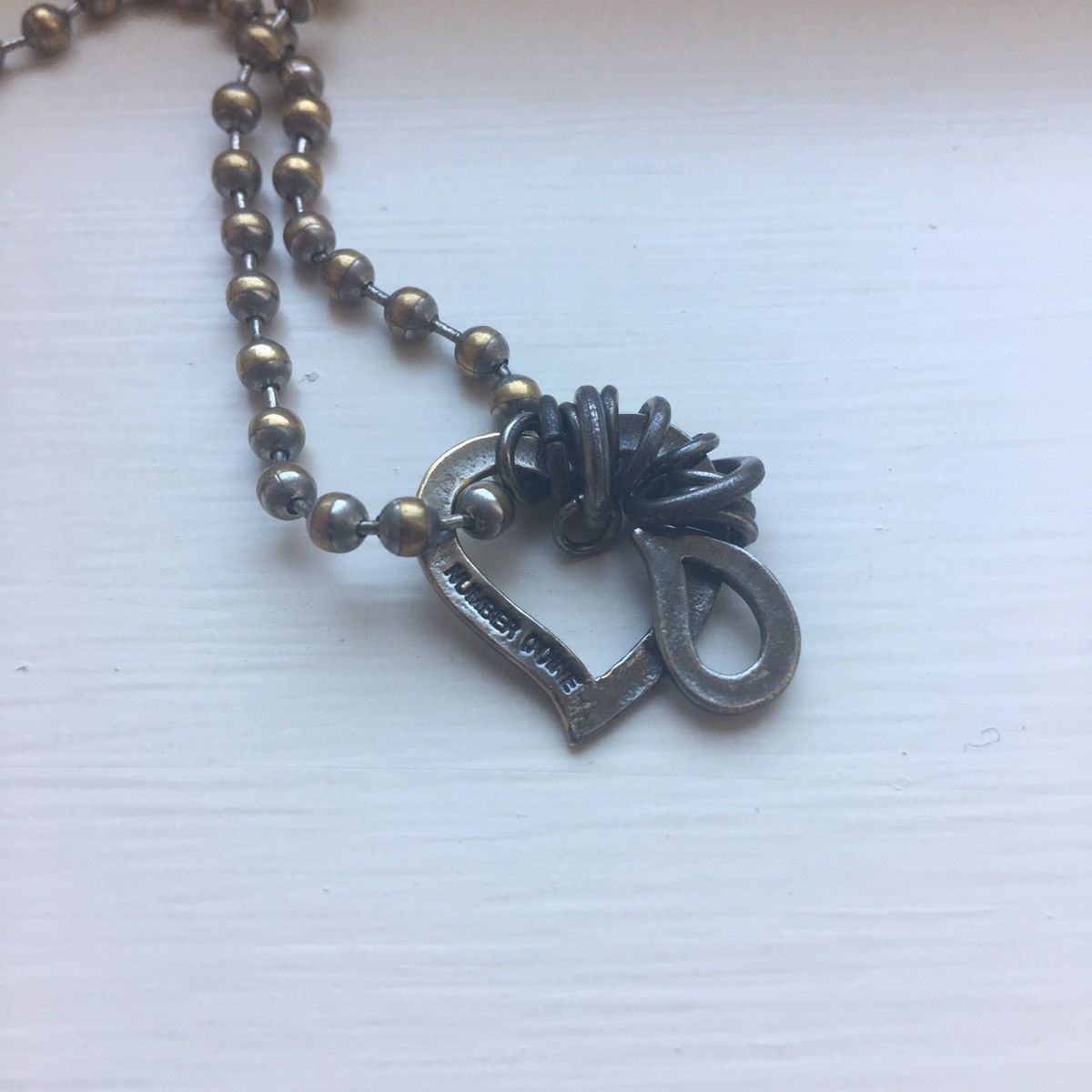 Number (N)ine Number (N)ine Bleeding / Crying Heart Pendant | Grailed
