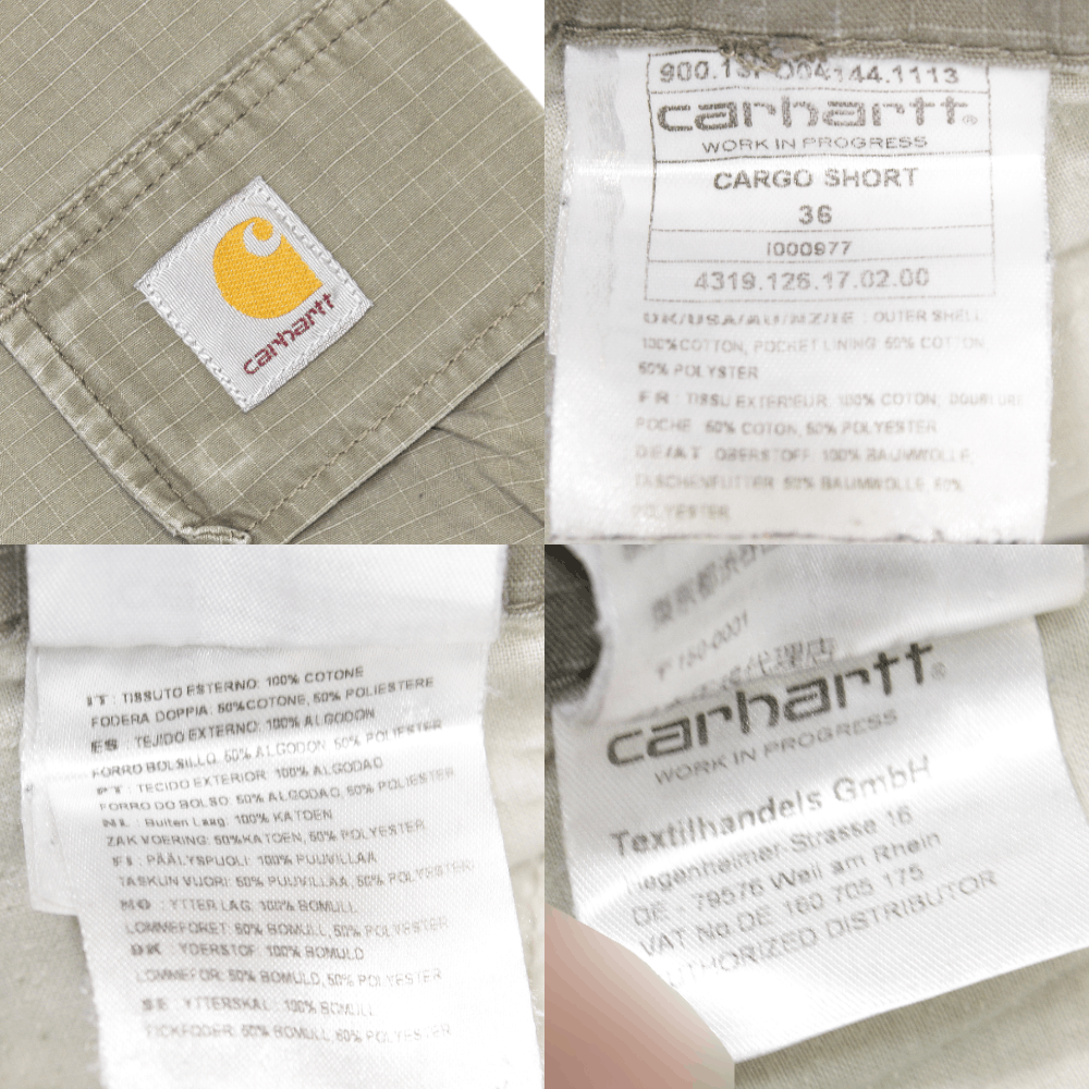 Carhartt Logo Cargo Shorts Size US 36 / EU 52 - 6 Thumbnail