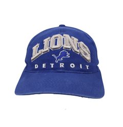 Rare vintage Detroit Lions snapback faded on front half hat cap h43