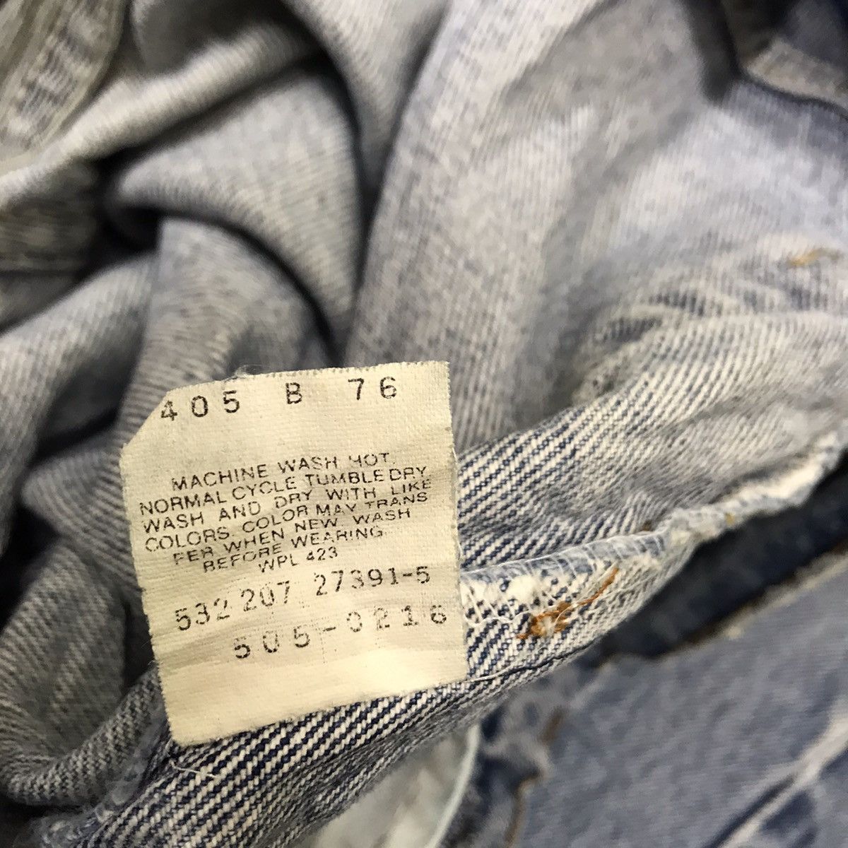 Levi's Vintage 80s Levis 505 Distressed Jeans Made in USA Size US 32 / EU 48 - 21 Thumbnail