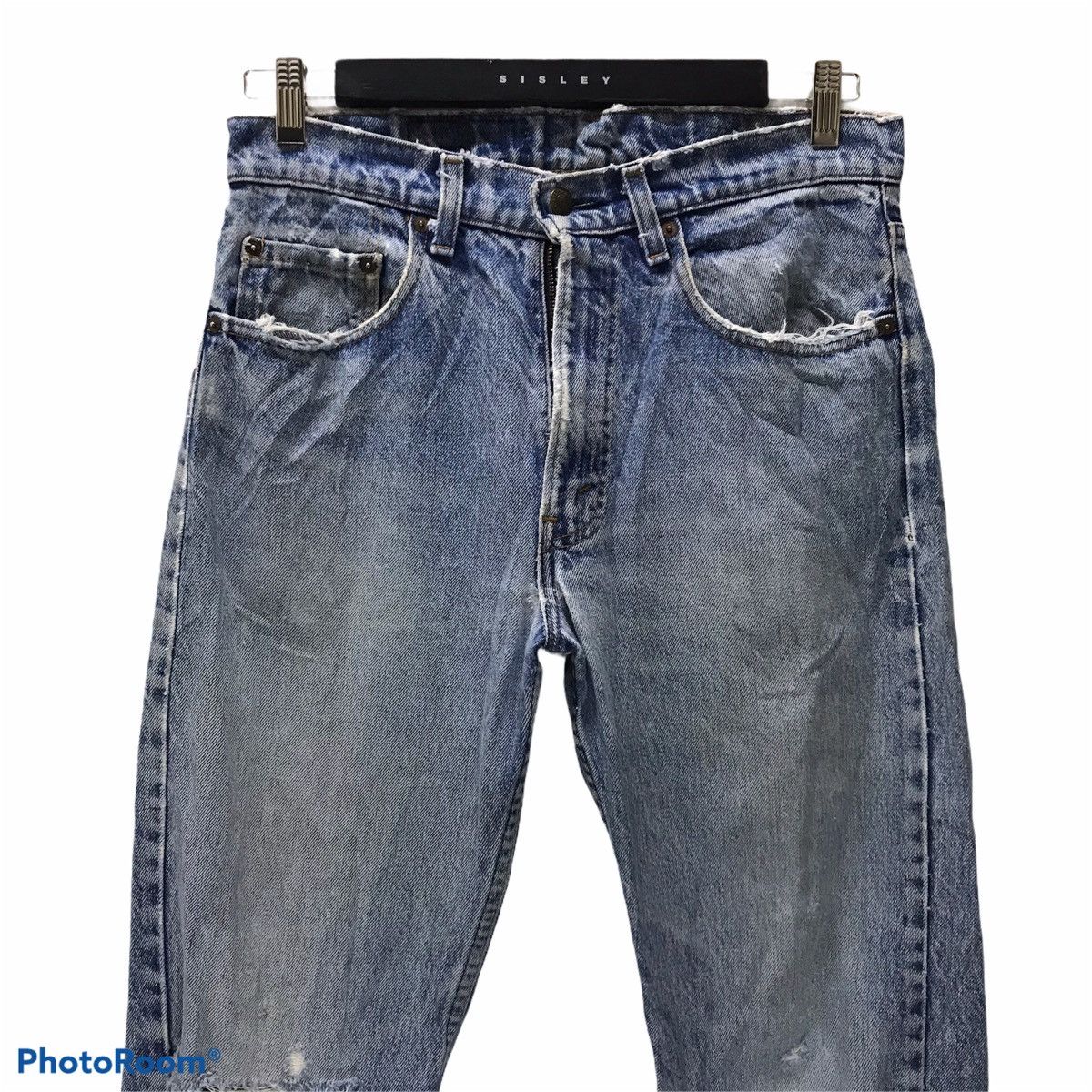 Levi's Vintage 80s Levis 505 Distressed Jeans Made in USA Size US 32 / EU 48 - 3 Thumbnail