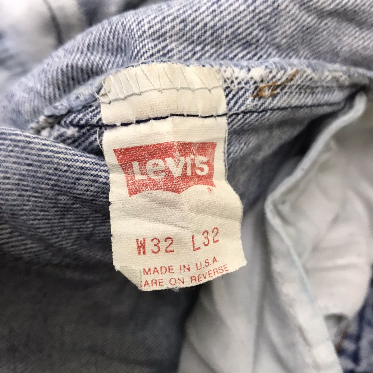 Levi's Vintage 80s Levis 505 Distressed Jeans Made in USA Size US 32 / EU 48 - 20 Thumbnail
