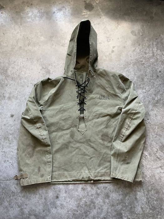 Military 1940’s WWII US Navy Foul Weather Anorak/Parka | Grailed