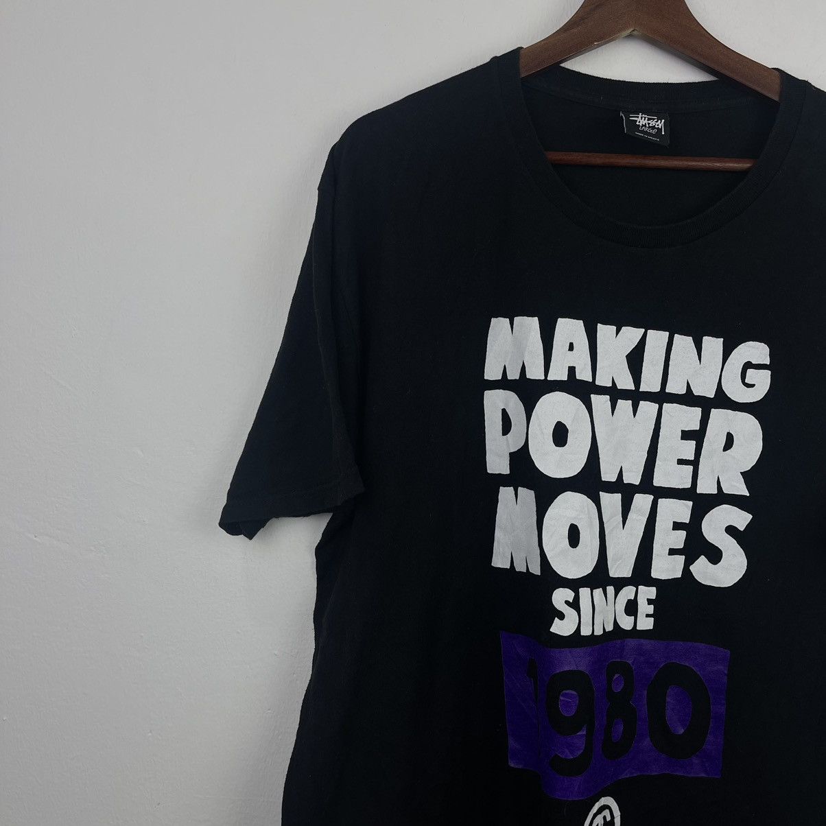 Stussy Stussy Making Power Moves 1980 Tee Size US L / EU 52-54 / 3 - 2 Thumbnail