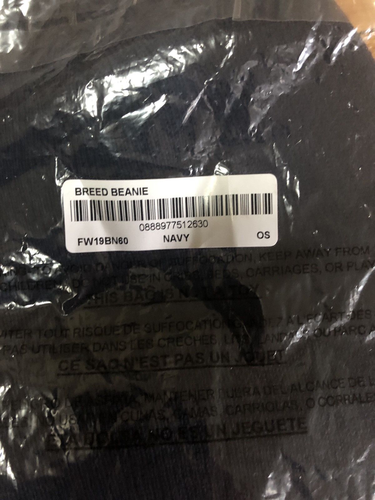 Supreme Supreme breed navy beaning brand new Size ONE SIZE - 2 Thumbnail