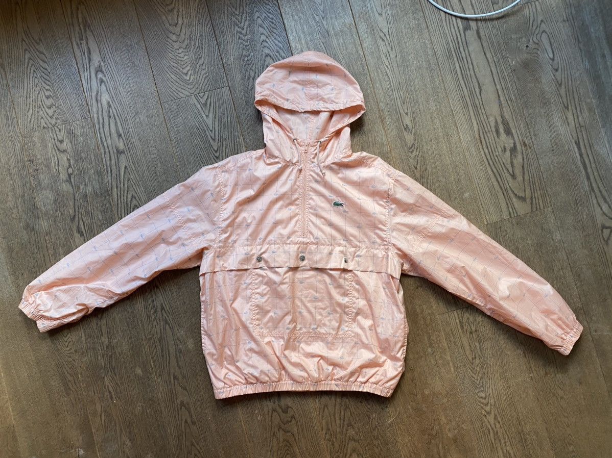 Supreme lacoste reflective grid nylon anorak clearance peach