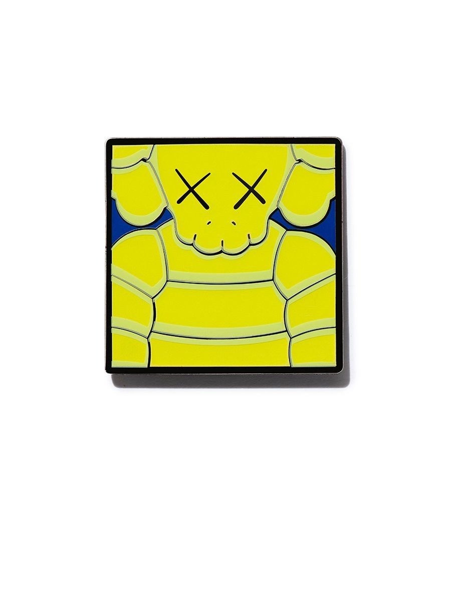 Kaws Square Pin WHAT PARTY (Yellow) Size ONE SIZE - 3 Thumbnail