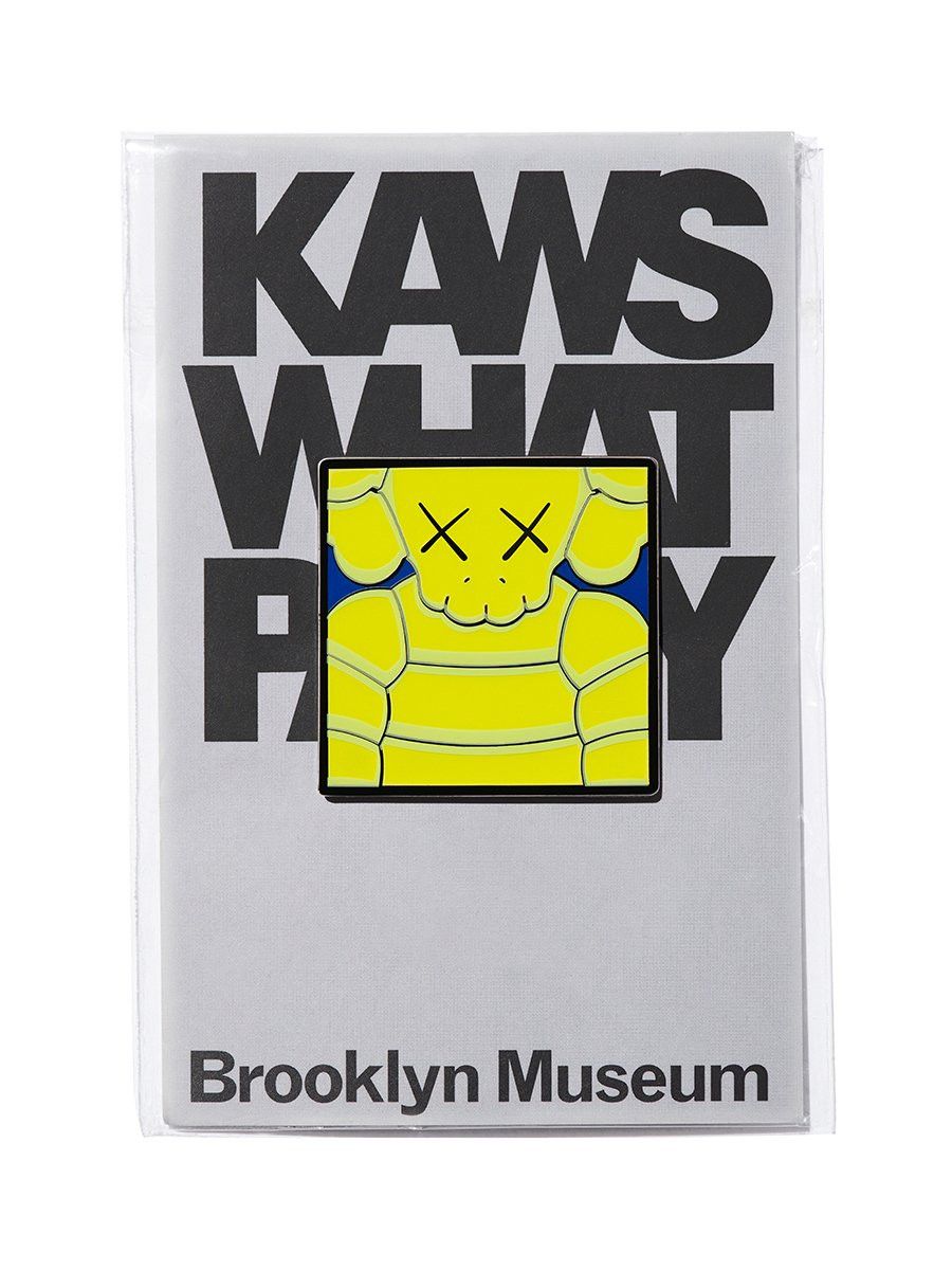 Kaws Square Pin WHAT PARTY (Yellow) Size ONE SIZE - 4 Thumbnail