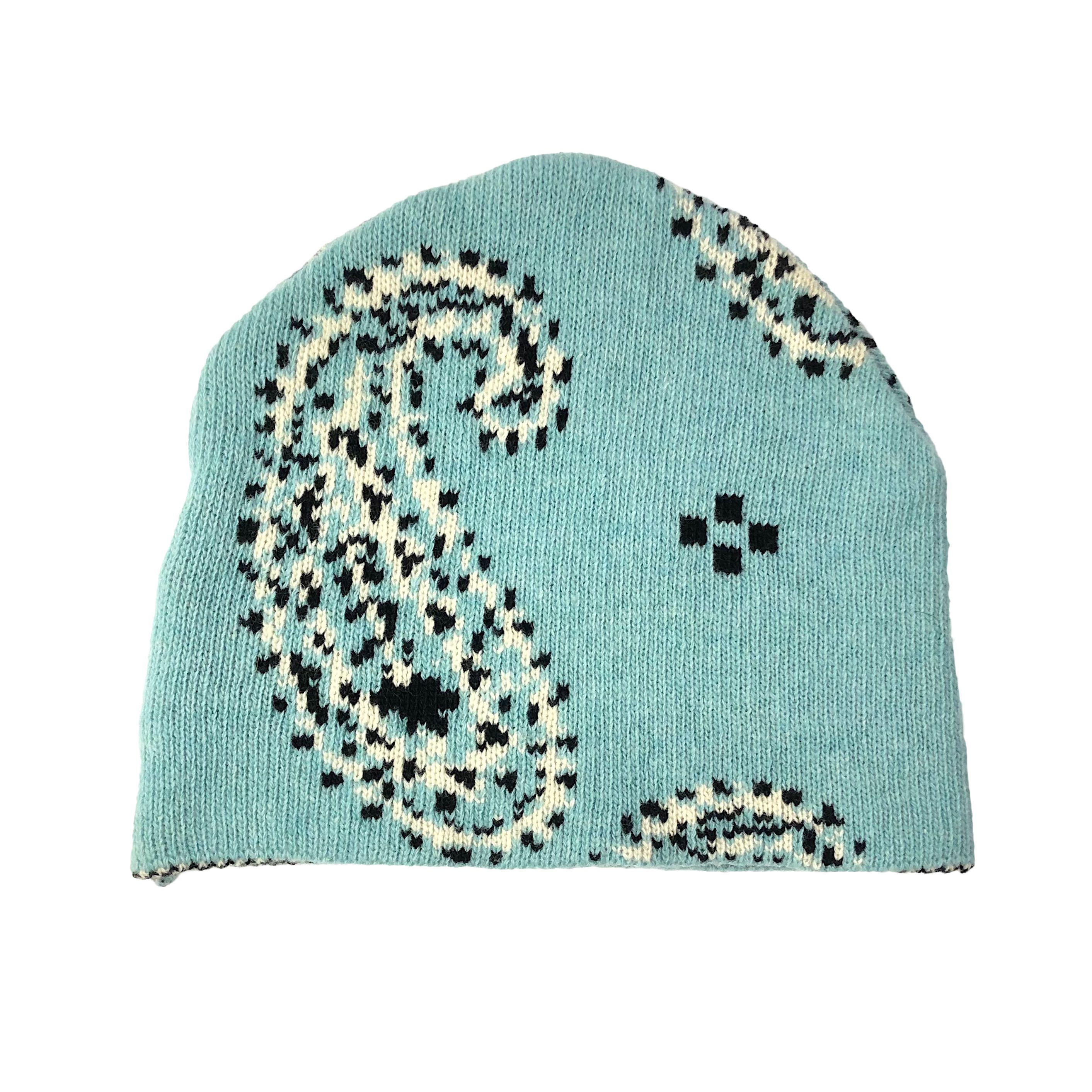RAF SIMONS 04AW Waves期 ペイズリー ビーニー ニット帽 Raf Simons Raf Simons Paisley Beanie - 