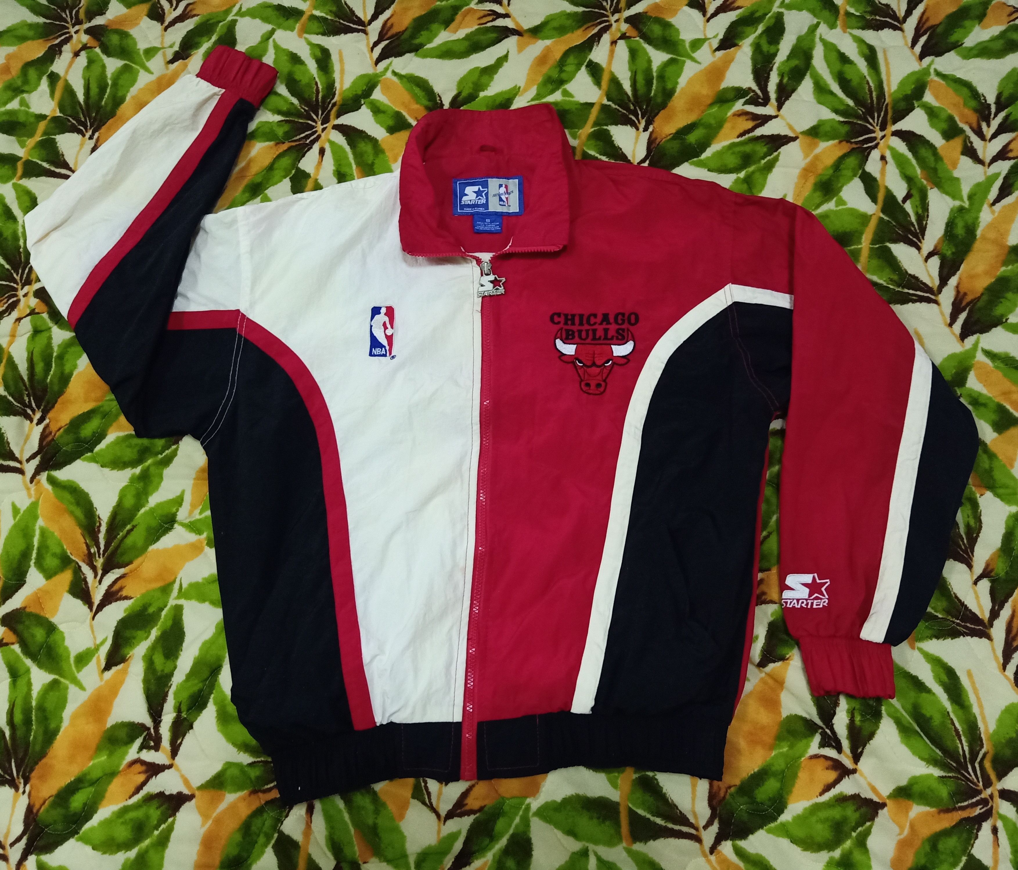Vintage Vintage chicago Bulls Starters Jacket Colour block Grailed