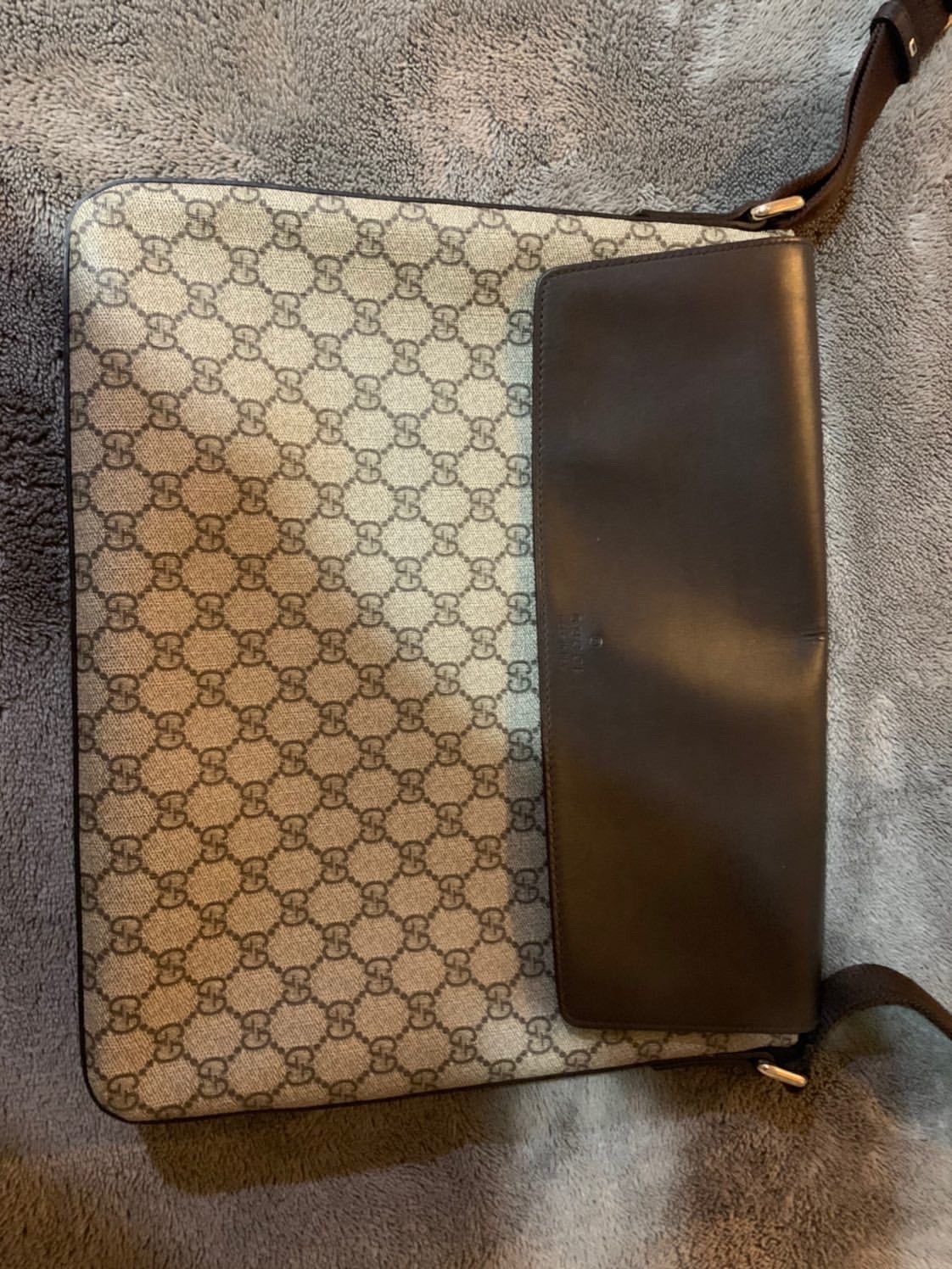 Gucci Lightly used brown Gucci laptop bag Grailed