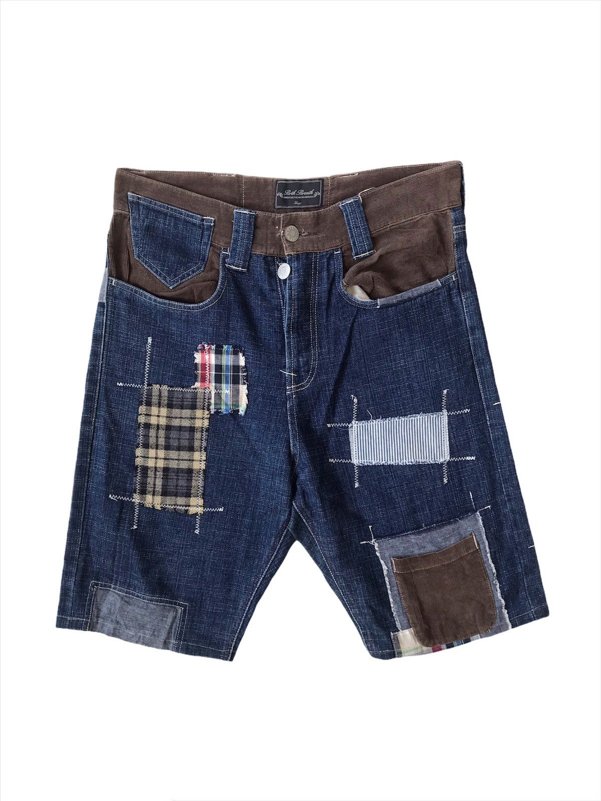 Japanese Brand Vintage Japanese Brth Breath Patchwork Short Pant Size US 32 / EU 48 - 1 Thumbnail
