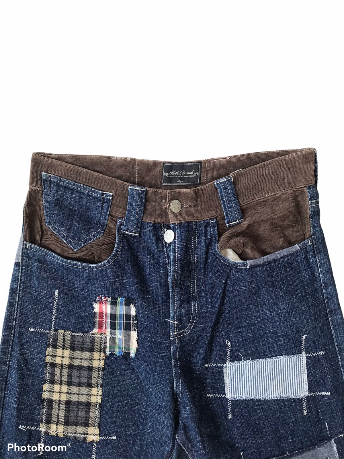 Japanese Brand Vintage Japanese Brth Breath Patchwork Short Pant Size US 32 / EU 48 - 4 Thumbnail