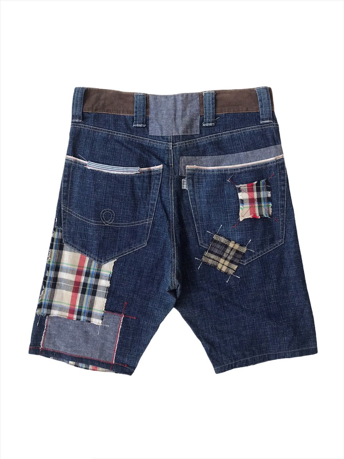 Japanese Brand Vintage Japanese Brth Breath Patchwork Short Pant Size US 32 / EU 48 - 2 Thumbnail