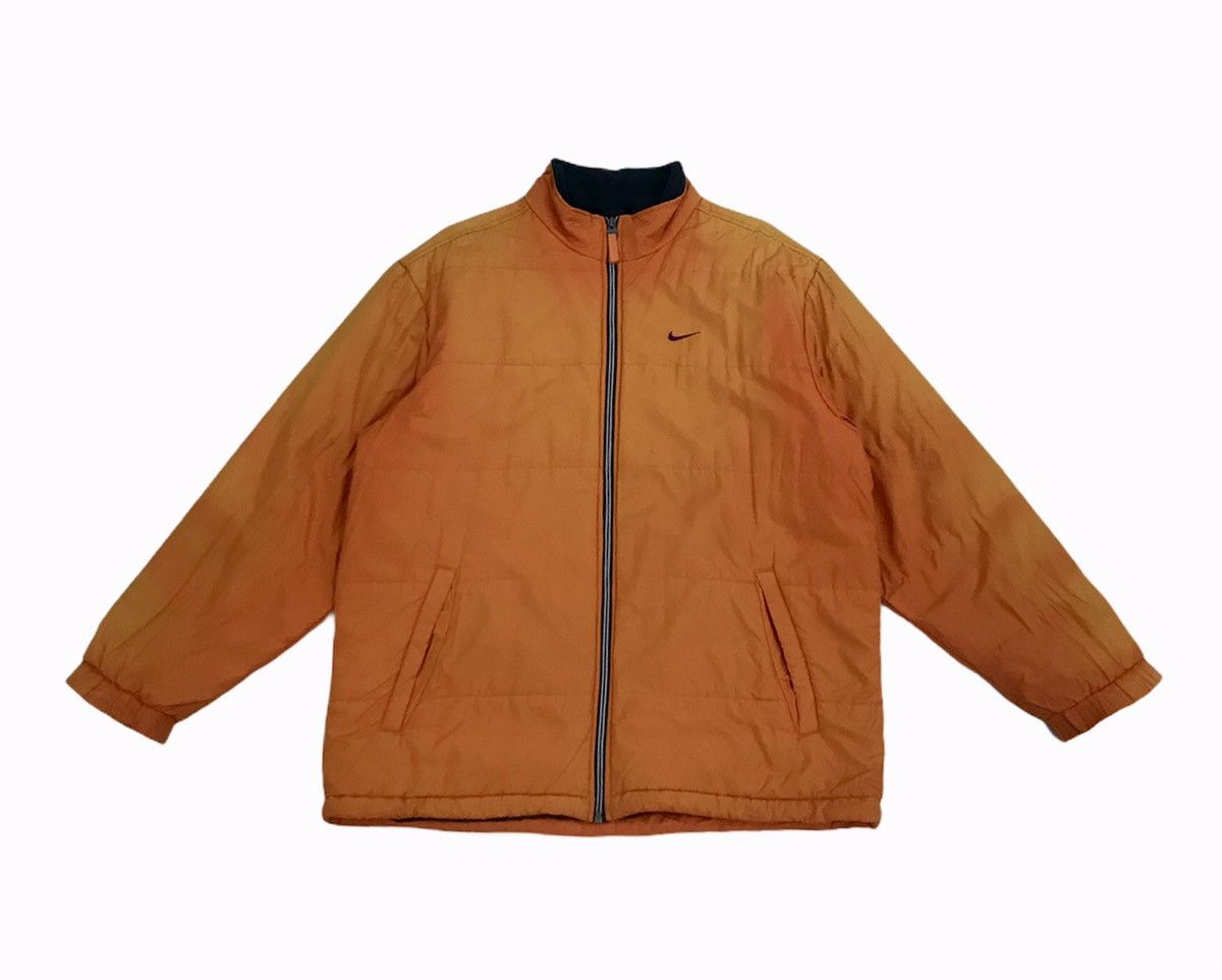 Nike Vintage Nike Small Swoosh Distressed Sun Faded Puffer Jacket | Grailed