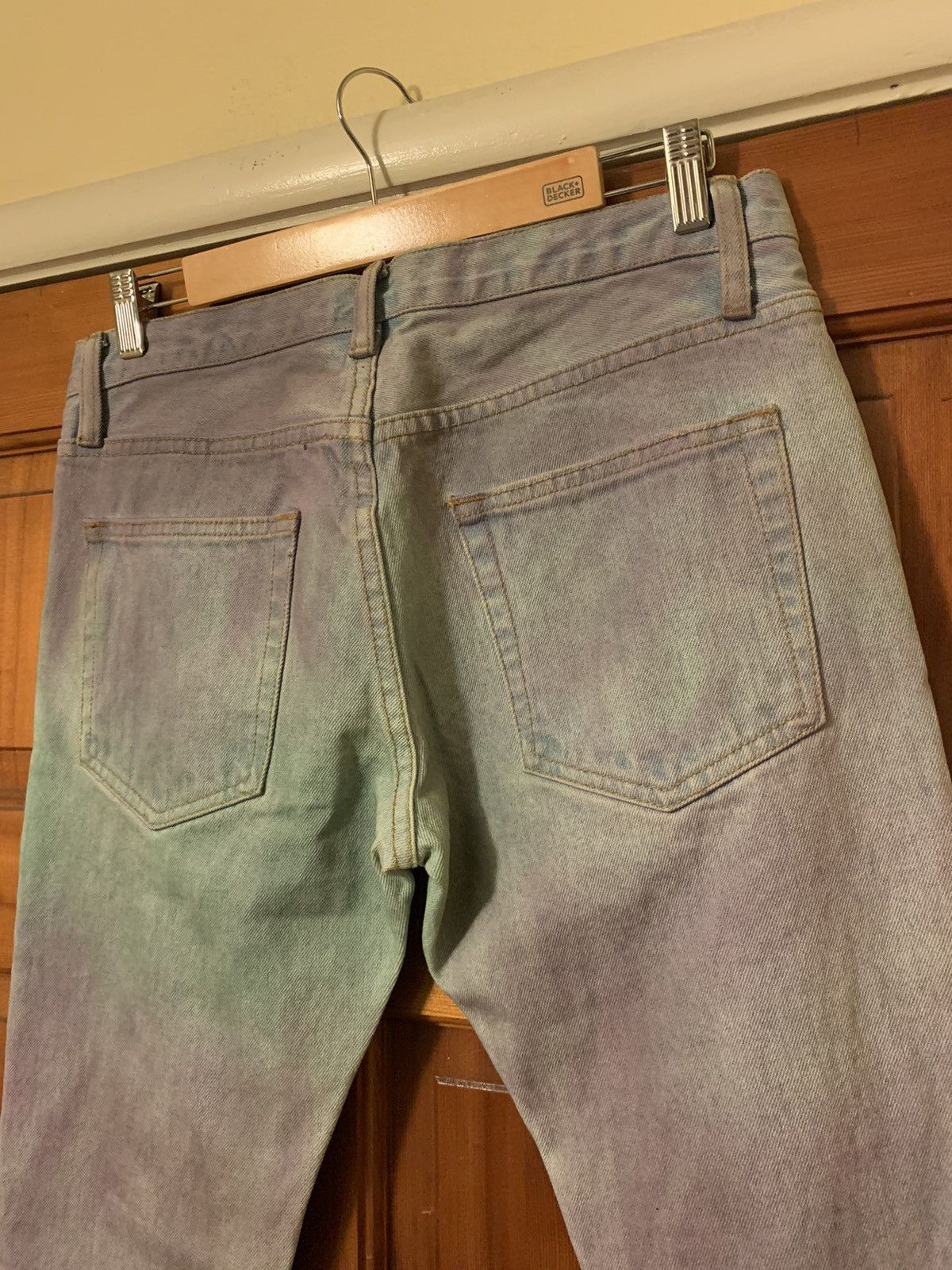 Other *RARE* Green/Purple Spray Paint Style Skinny Jeans - 33 Size US 33 - 5 Thumbnail
