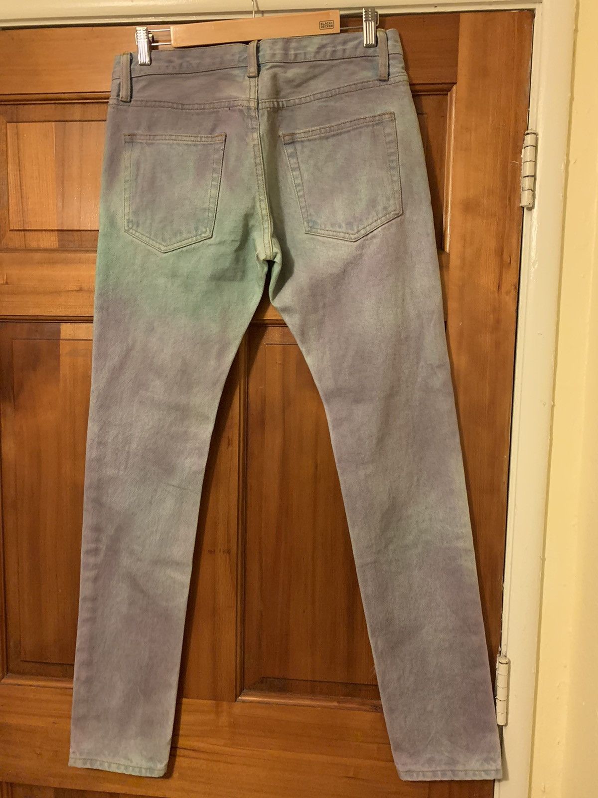 Other *RARE* Green/Purple Spray Paint Style Skinny Jeans - 33 Size US 33 - 2 Thumbnail