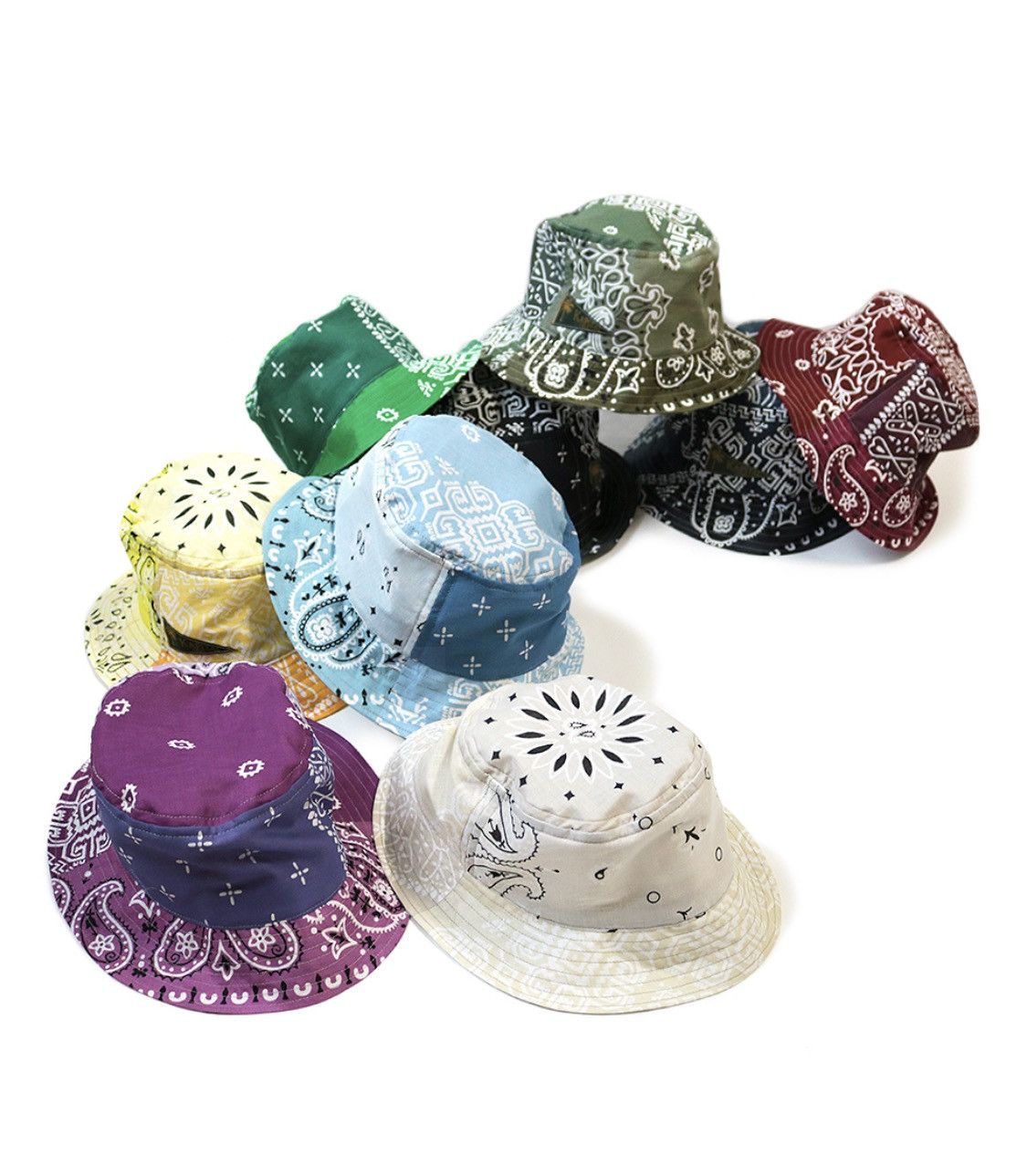 Kapital Kountry Short Brim Bandana Patchwork Bucket Hat!NEW!