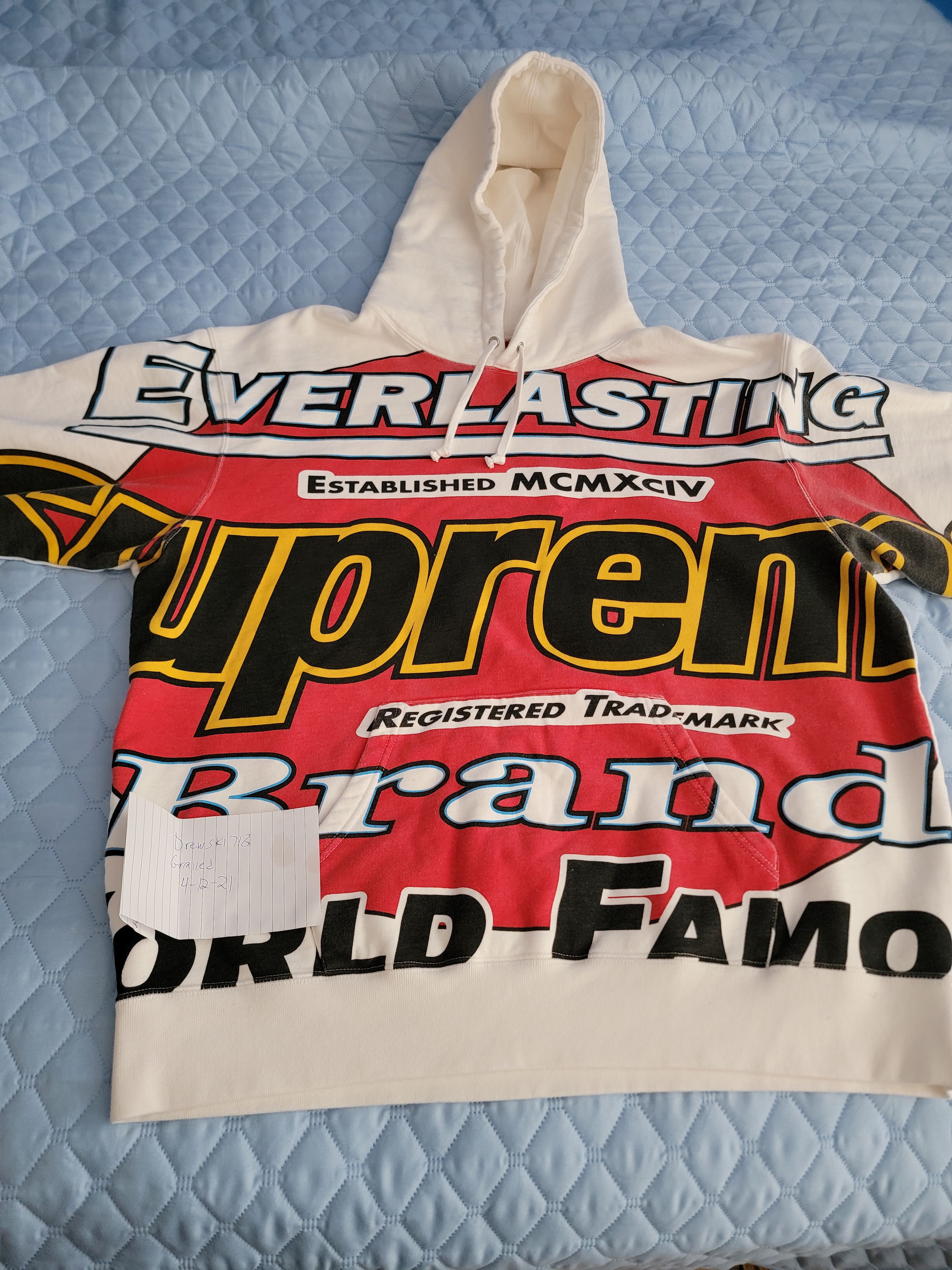 supreme everlasting hooded sweatshirt