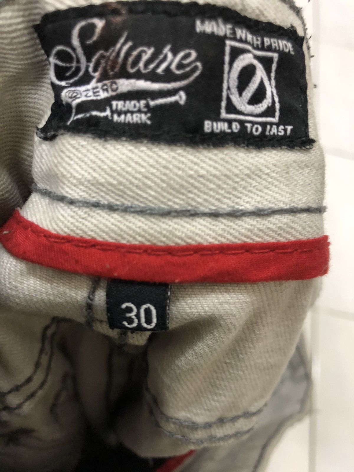 Japanese Brand Japanese Brand Square Zero Distressed Zipper Jeans Size US 30 / EU 46 - 13 Thumbnail