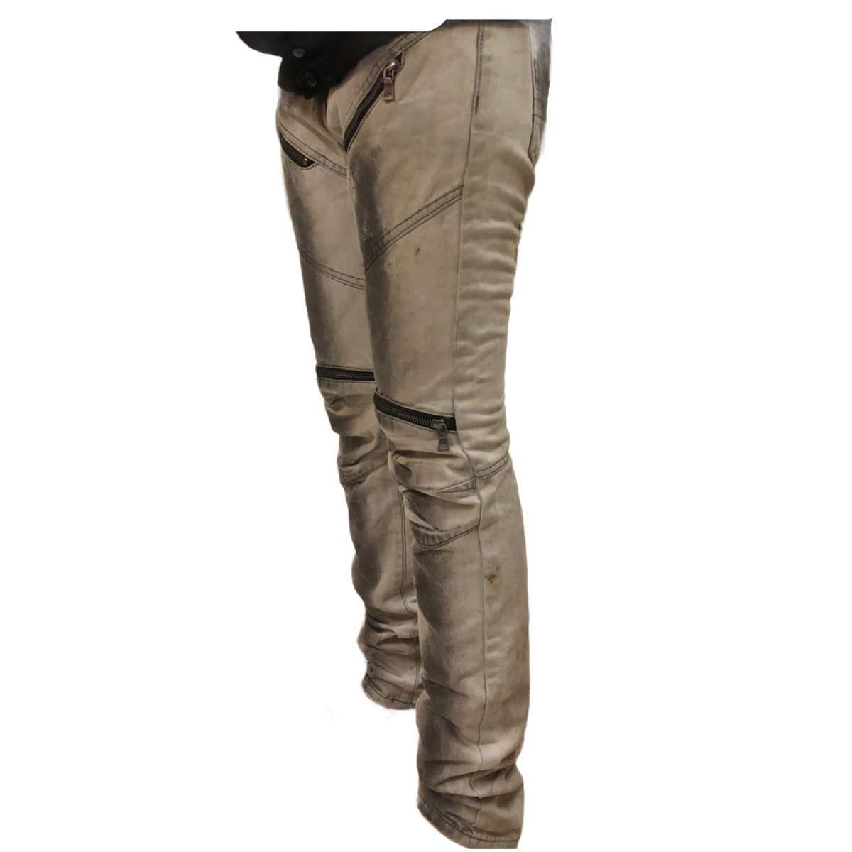 Japanese Brand Japanese Brand Square Zero Distressed Zipper Jeans Size US 30 / EU 46 - 8 Thumbnail