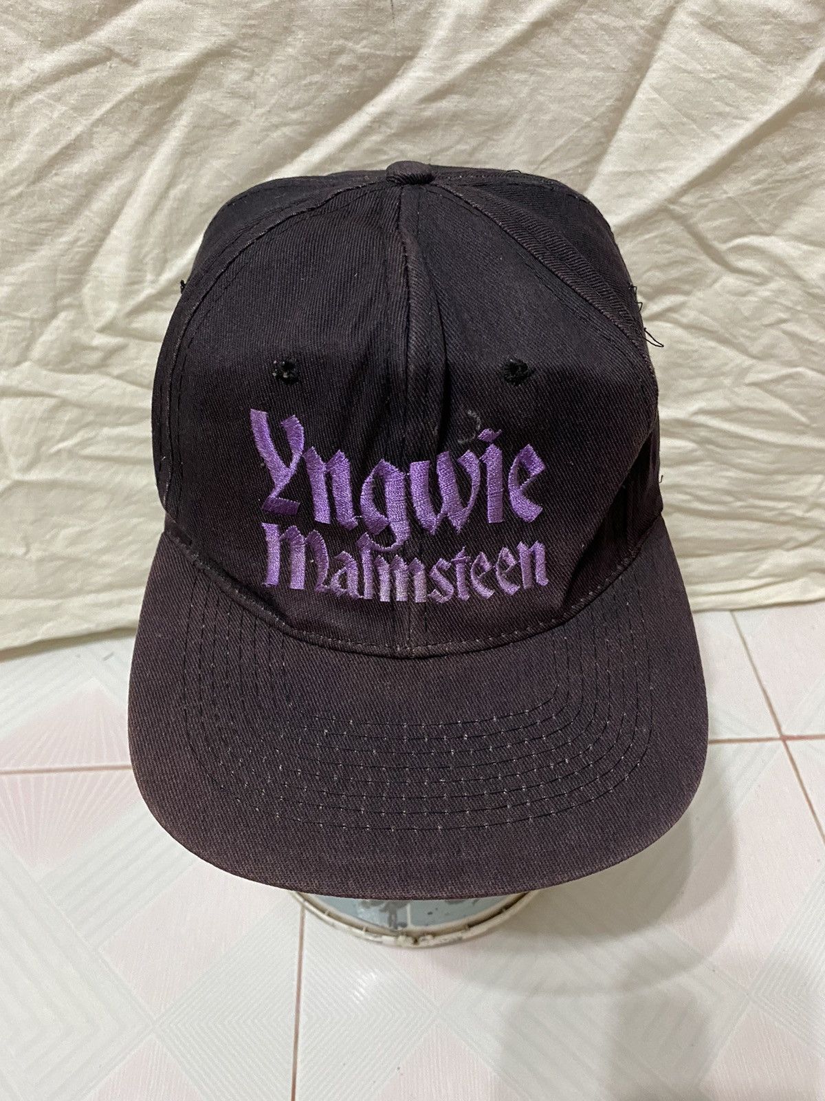Band Tees × Vintage Vintage Ynwie Malmstein Cap Hats Size ONE SIZE - 4 Thumbnail
