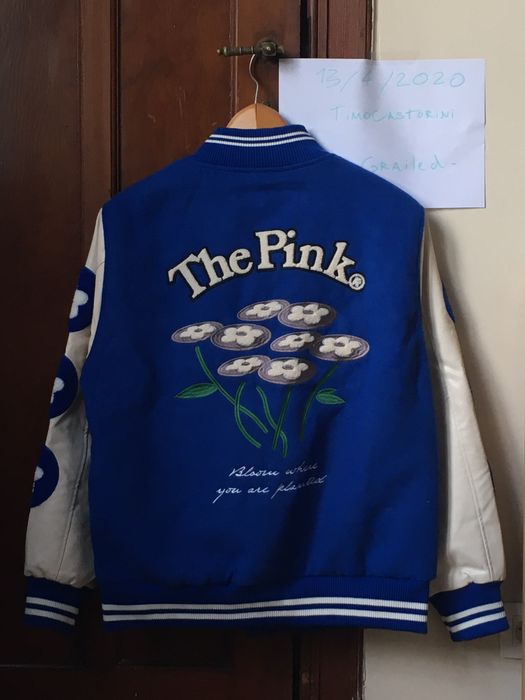 Vandy The Pink Varsity Jacket] Size: Medium (M) - Depop