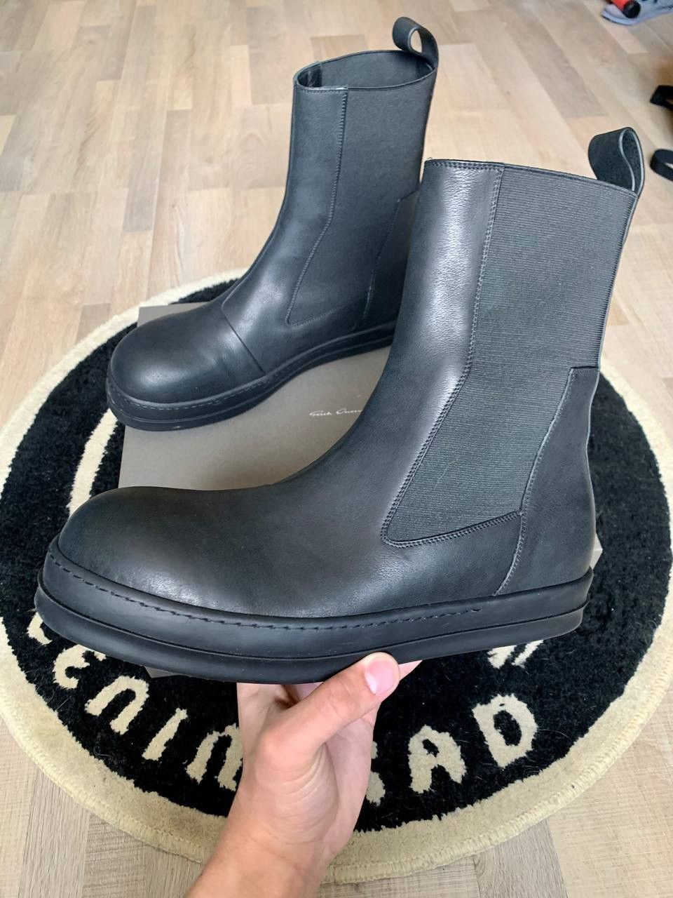 rick owens bozo chelsea boots