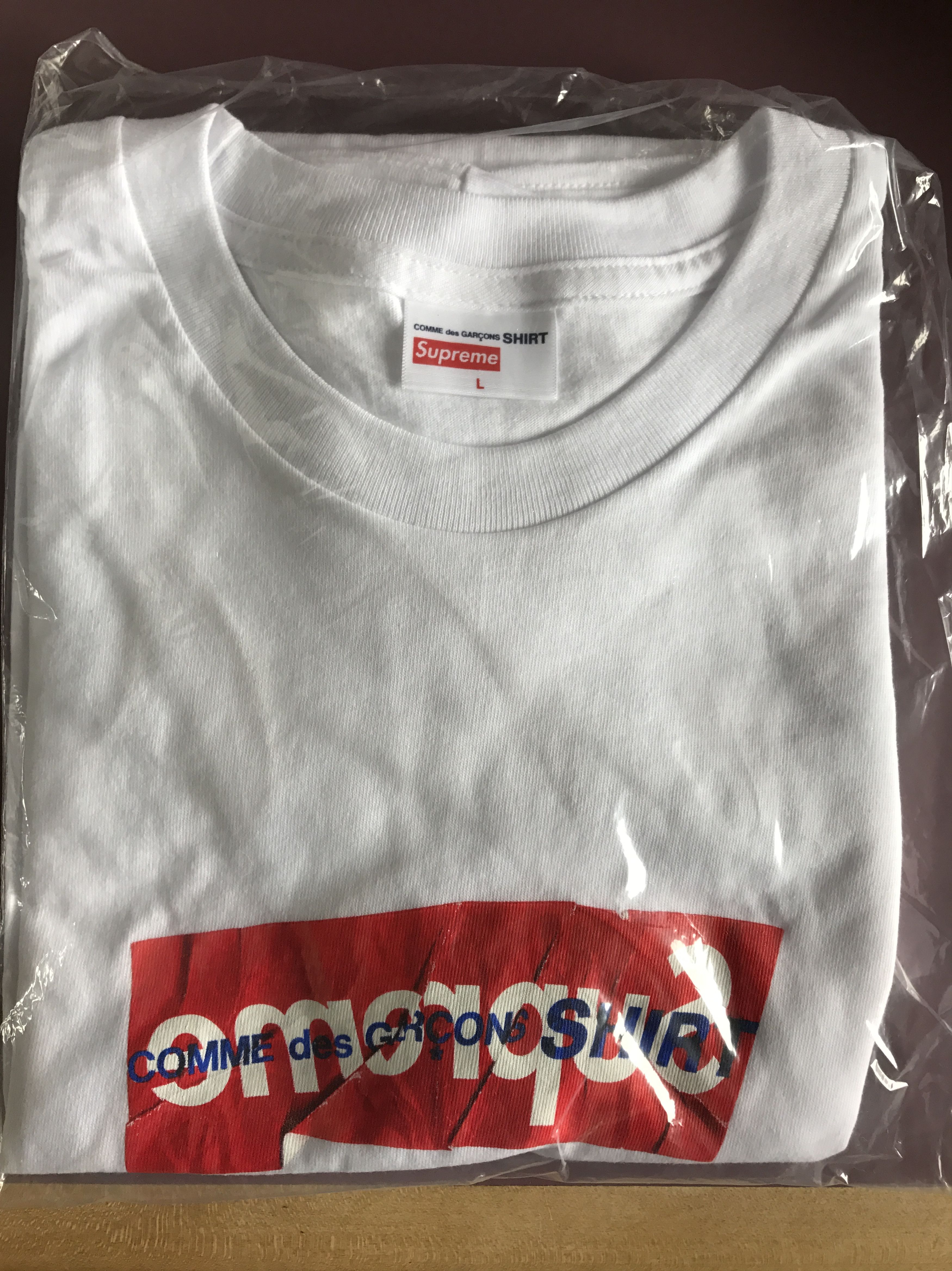 Box logo t-shirt Supreme Blue size XL International in Cotton - 17071293