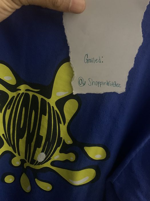 Supreme splat tee sales