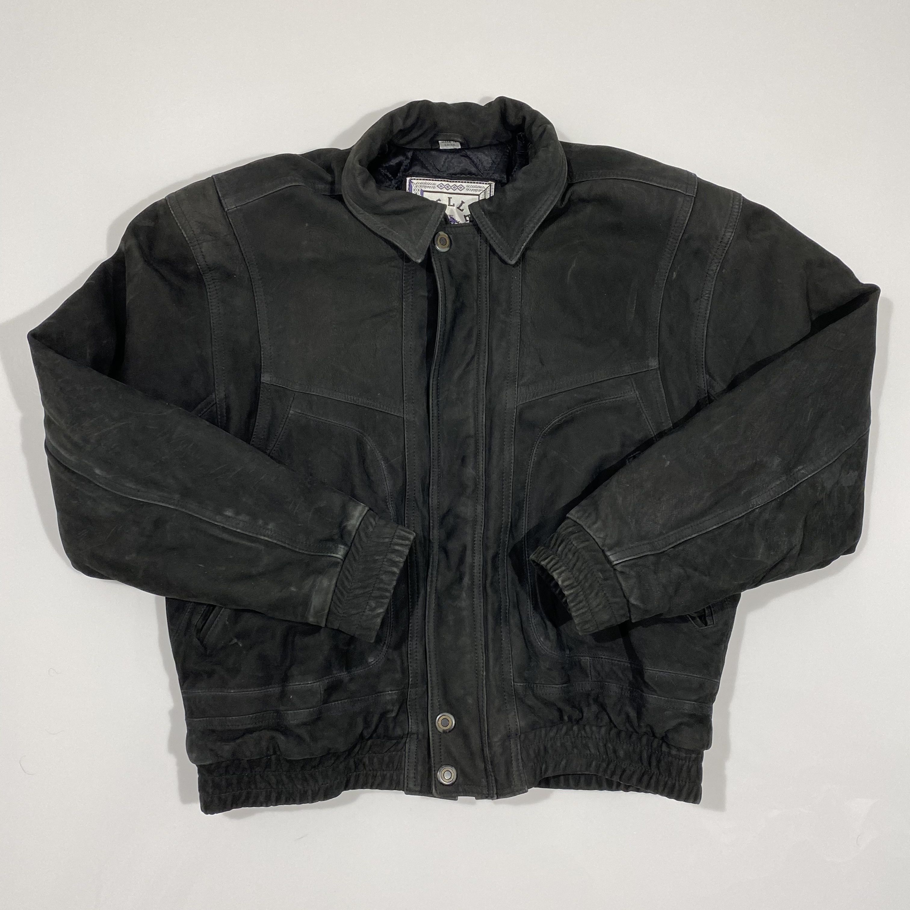 Vintage Vintage Faded Black Suede Leather Jacket | Grailed