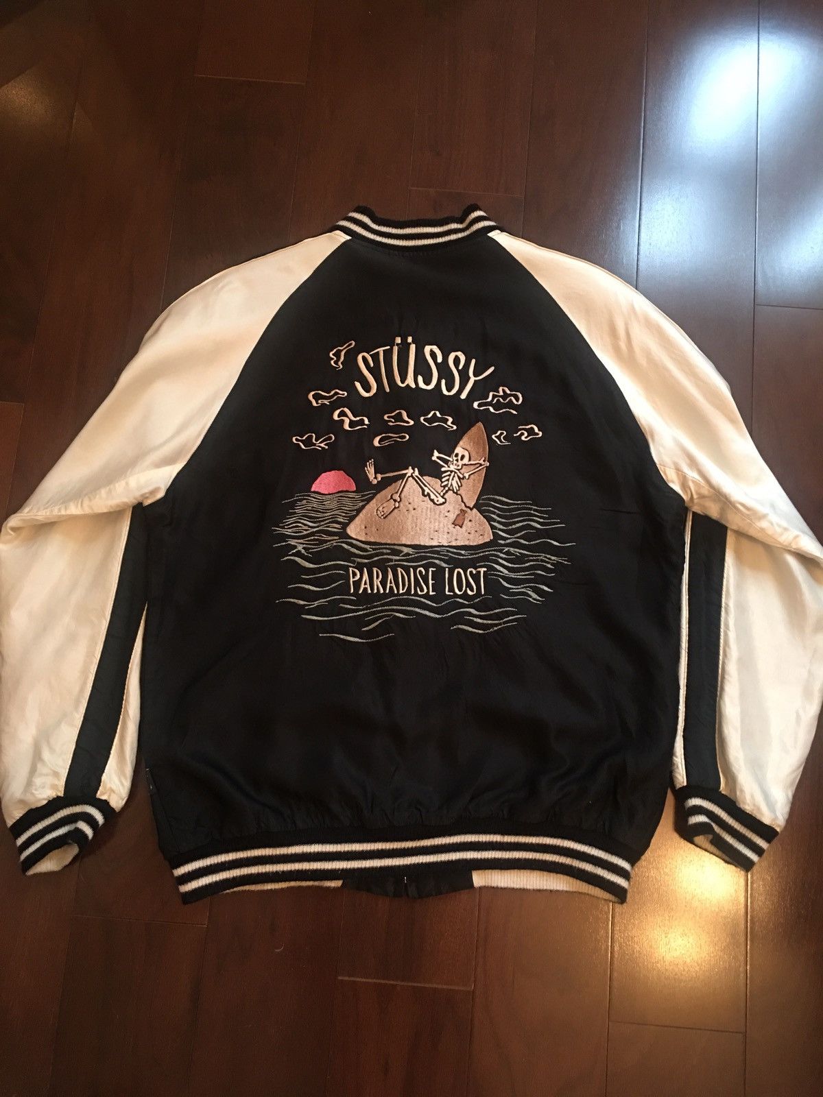 Stussy Stussy X Tailor Toyo Reversible Sukajan Varsity Jacket L