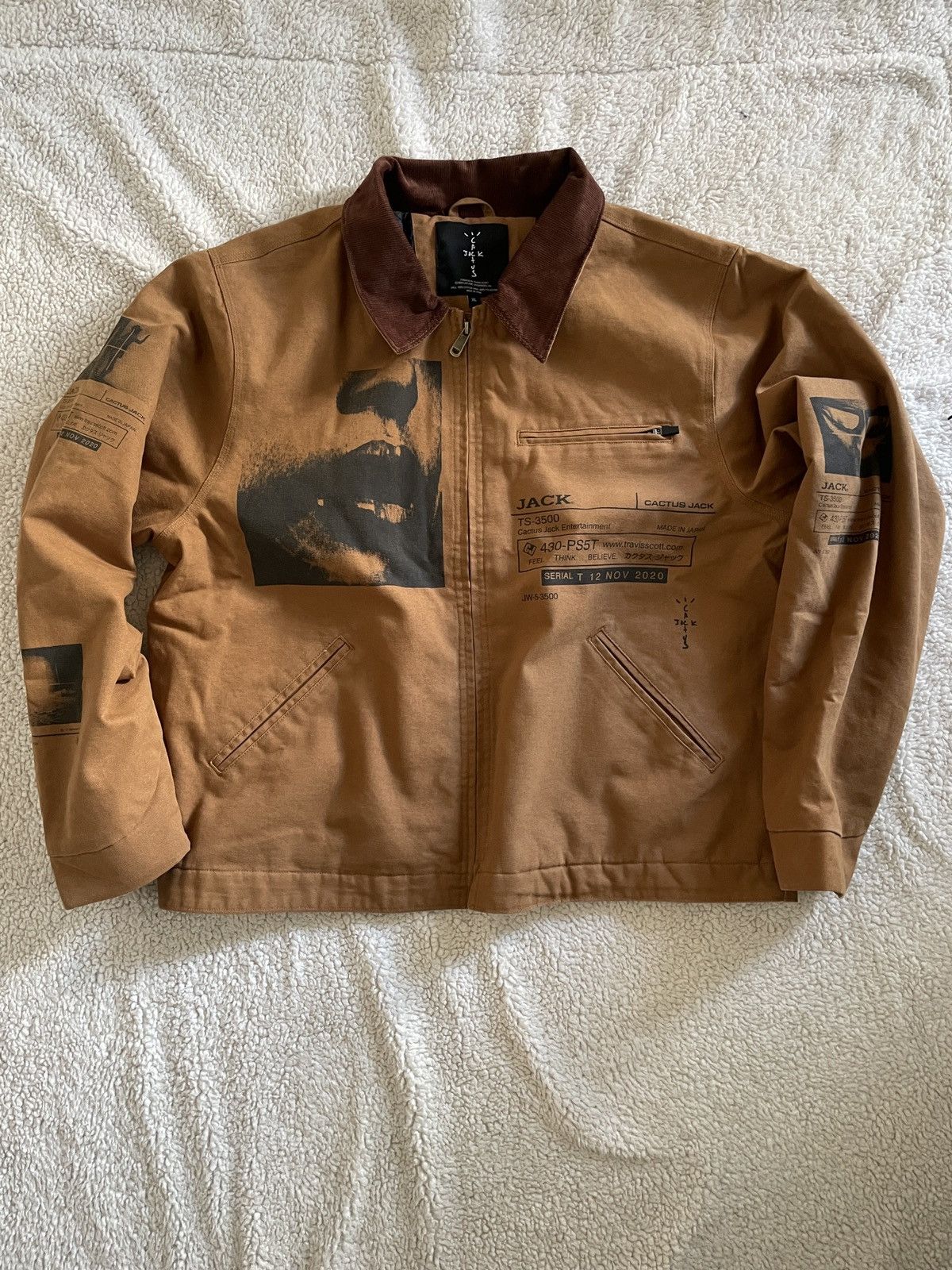 Travis Scott System Work Jacket Tan