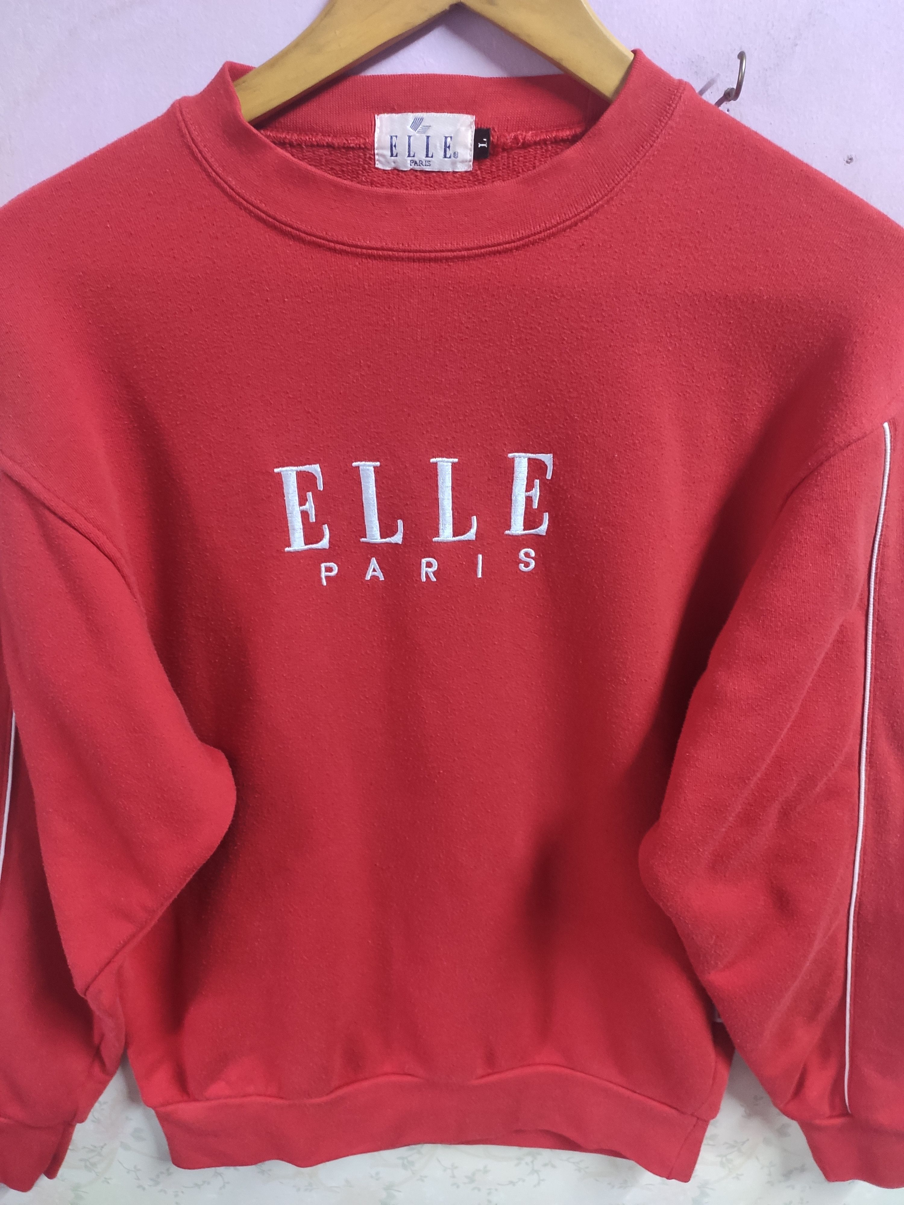 Designer × Japanese Brand ELLE Paris Embroidery Sweatshirt Size M / US 6-8 / IT 42-44 - 2 Thumbnail