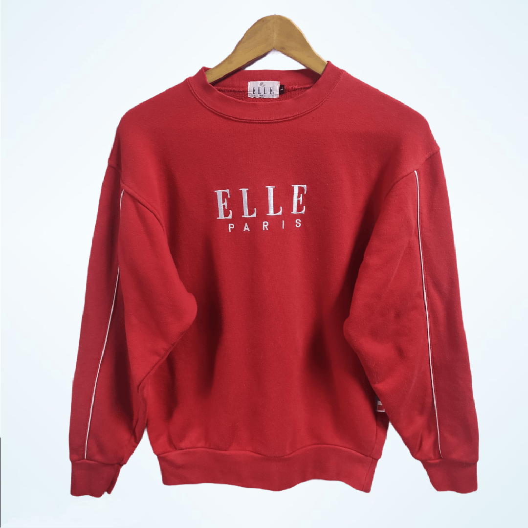Designer × Japanese Brand ELLE Paris Embroidery Sweatshirt Size M / US 6-8 / IT 42-44 - 1 Thumbnail