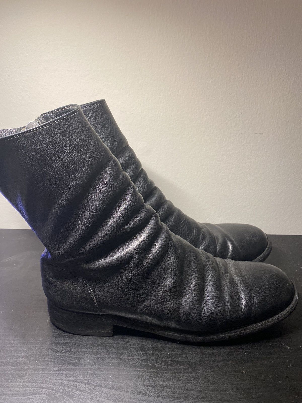 Guidi Guidi 698 Black Side-zip Boot Donkey Leather | Grailed
