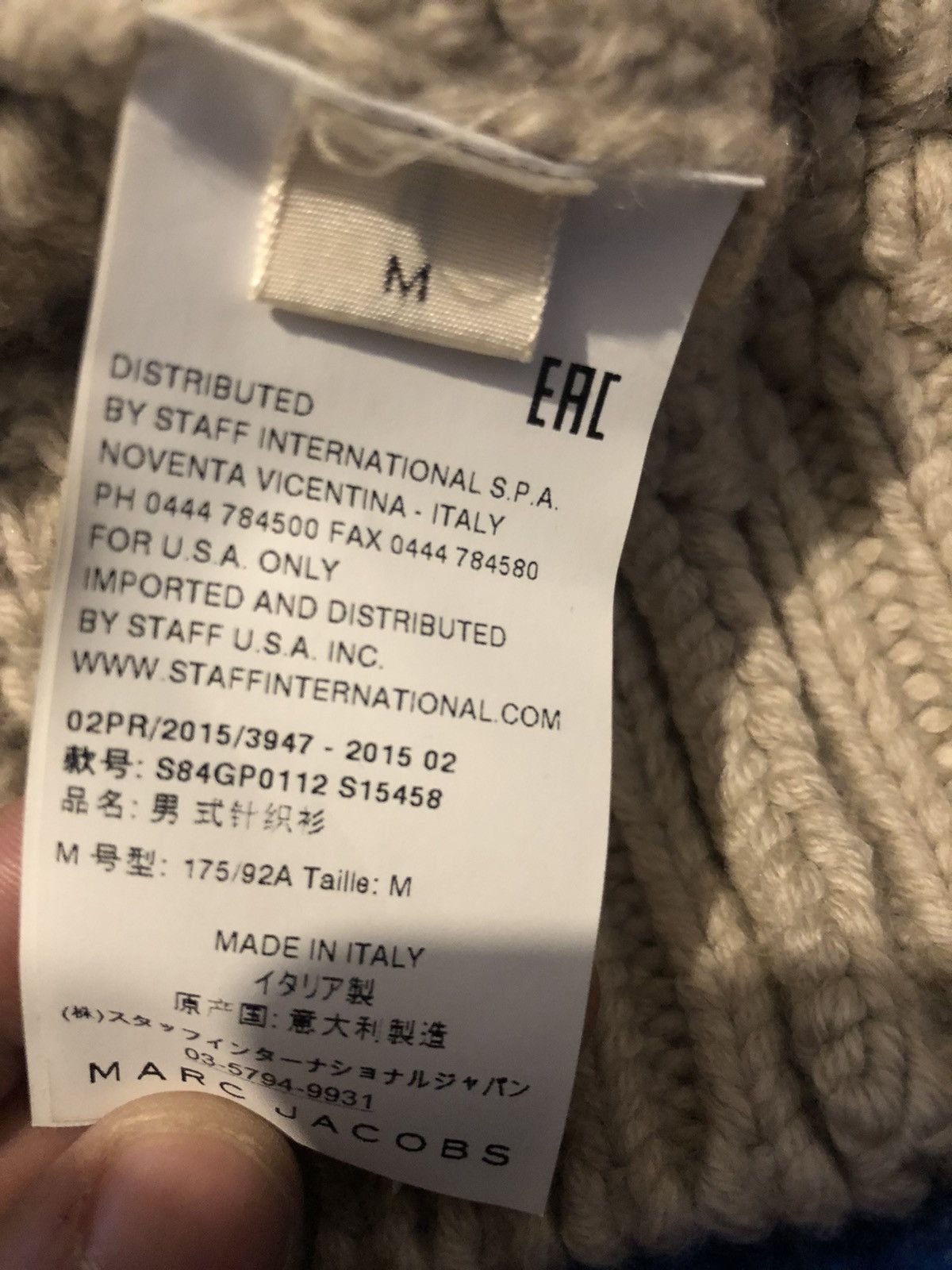 Marc Jacobs Marc Jacobs Men’s heavy Knit top never worn Size US M / EU 48-50 / 2 - 2 Thumbnail
