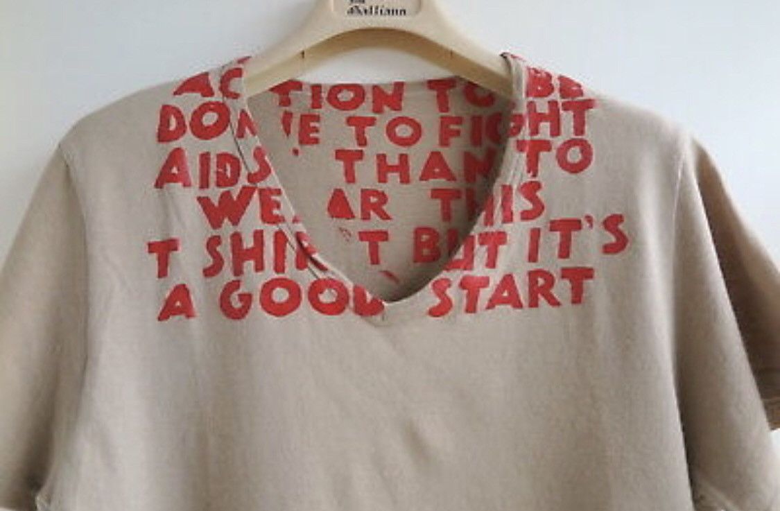 Maison Margiela Maison Margiela size 48/M aids Tee shirt Size US M / EU 48-50 / 2 - 2 Thumbnail