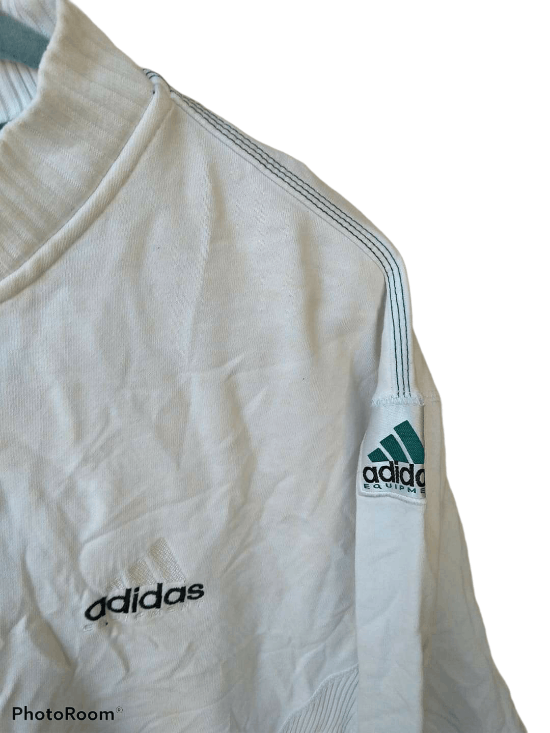 Adidas Vtg 90s ADIDAS EQUIPMENT PULLOVER SWEATSHIRT Size US L / EU 52-54 / 3 - 4 Thumbnail