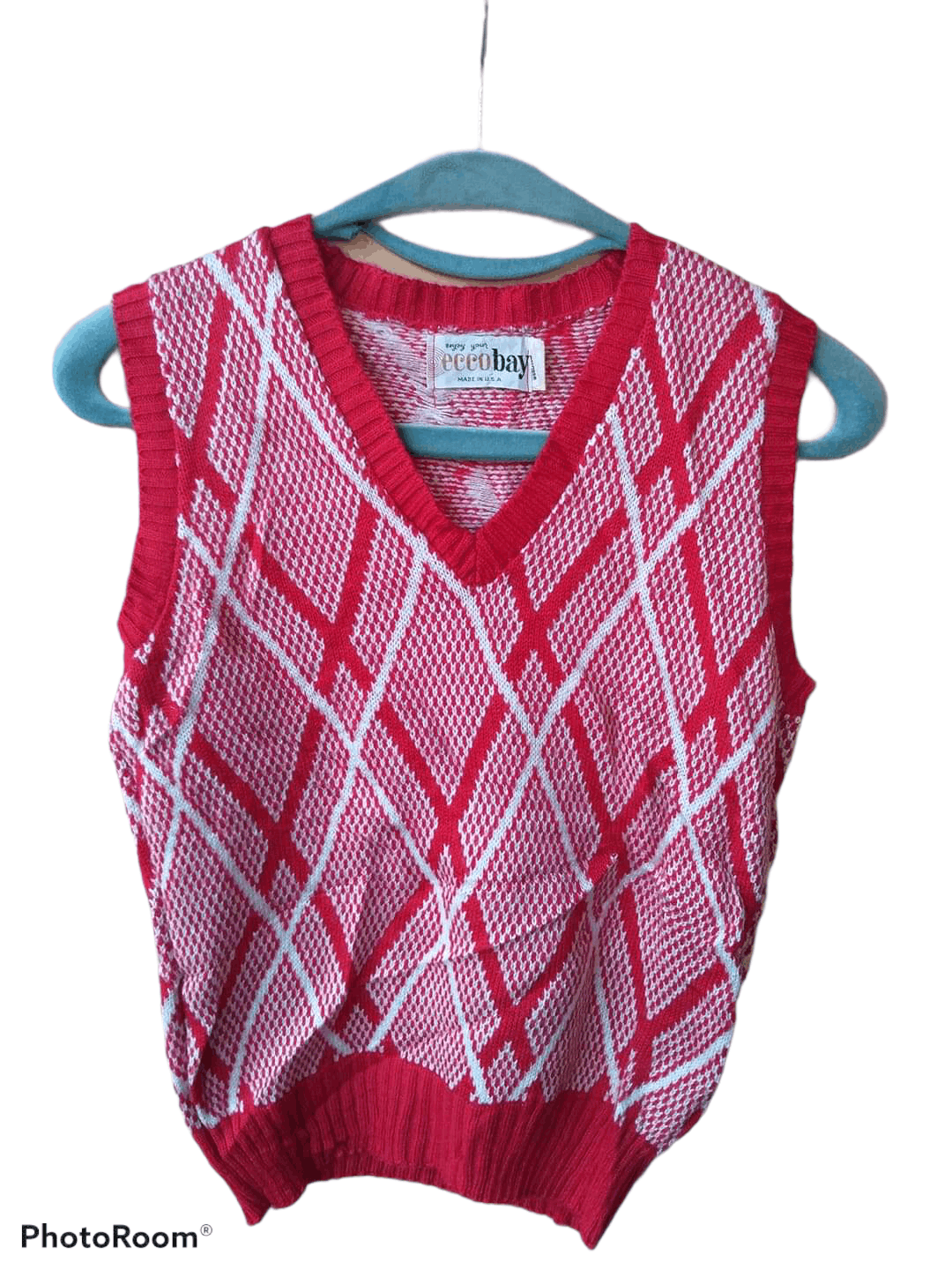 Vintage 💥Vtg 90s ECCOBAY KNITWEAR WOOL SLEVELESS Size US S / EU 44-46 / 1 - 1 Thumbnail