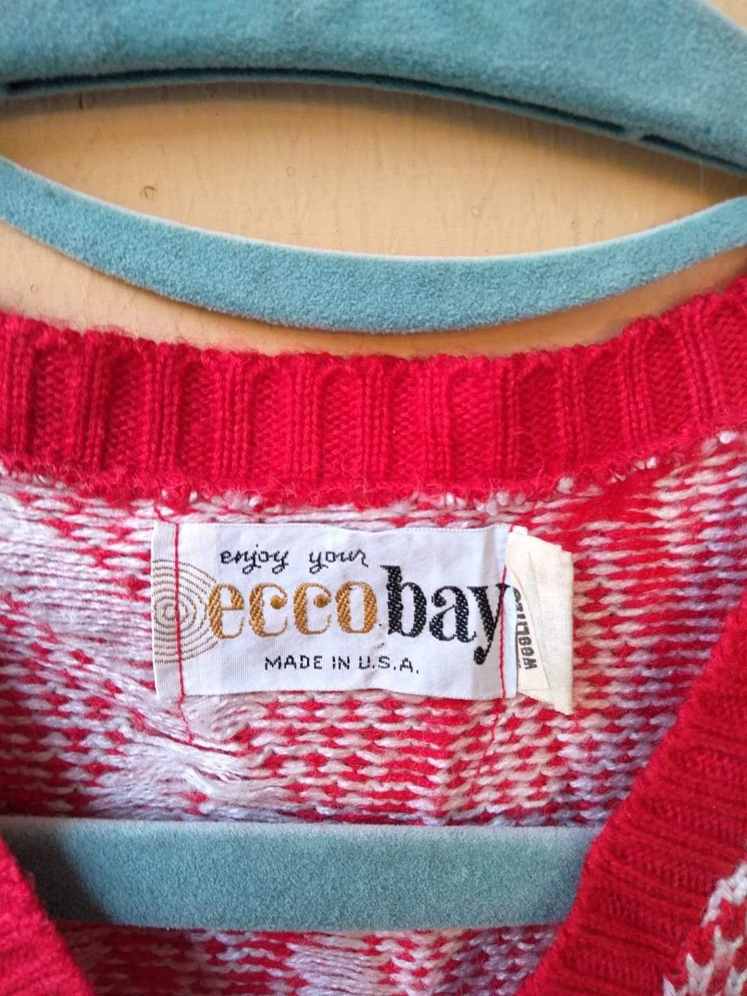 Vintage 💥Vtg 90s ECCOBAY KNITWEAR WOOL SLEVELESS Size US S / EU 44-46 / 1 - 6 Thumbnail