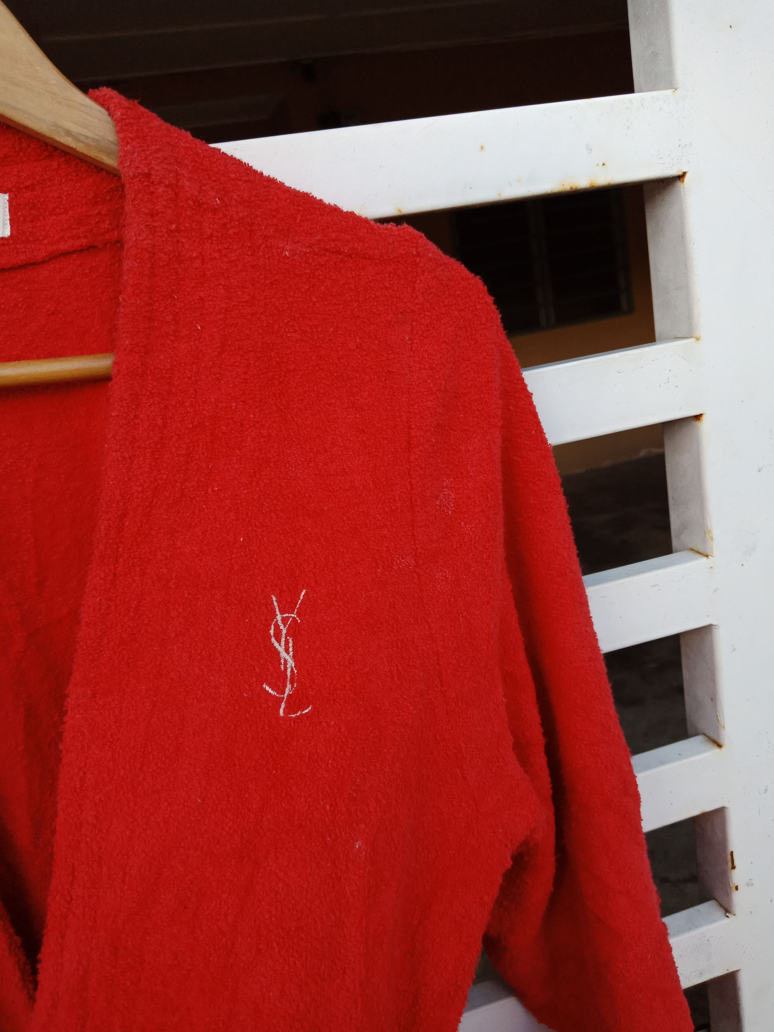 Yves Saint Laurent Yves Saint Laurent Small Logo Fleece Gown After Bath Size ONE SIZE - 5 Thumbnail