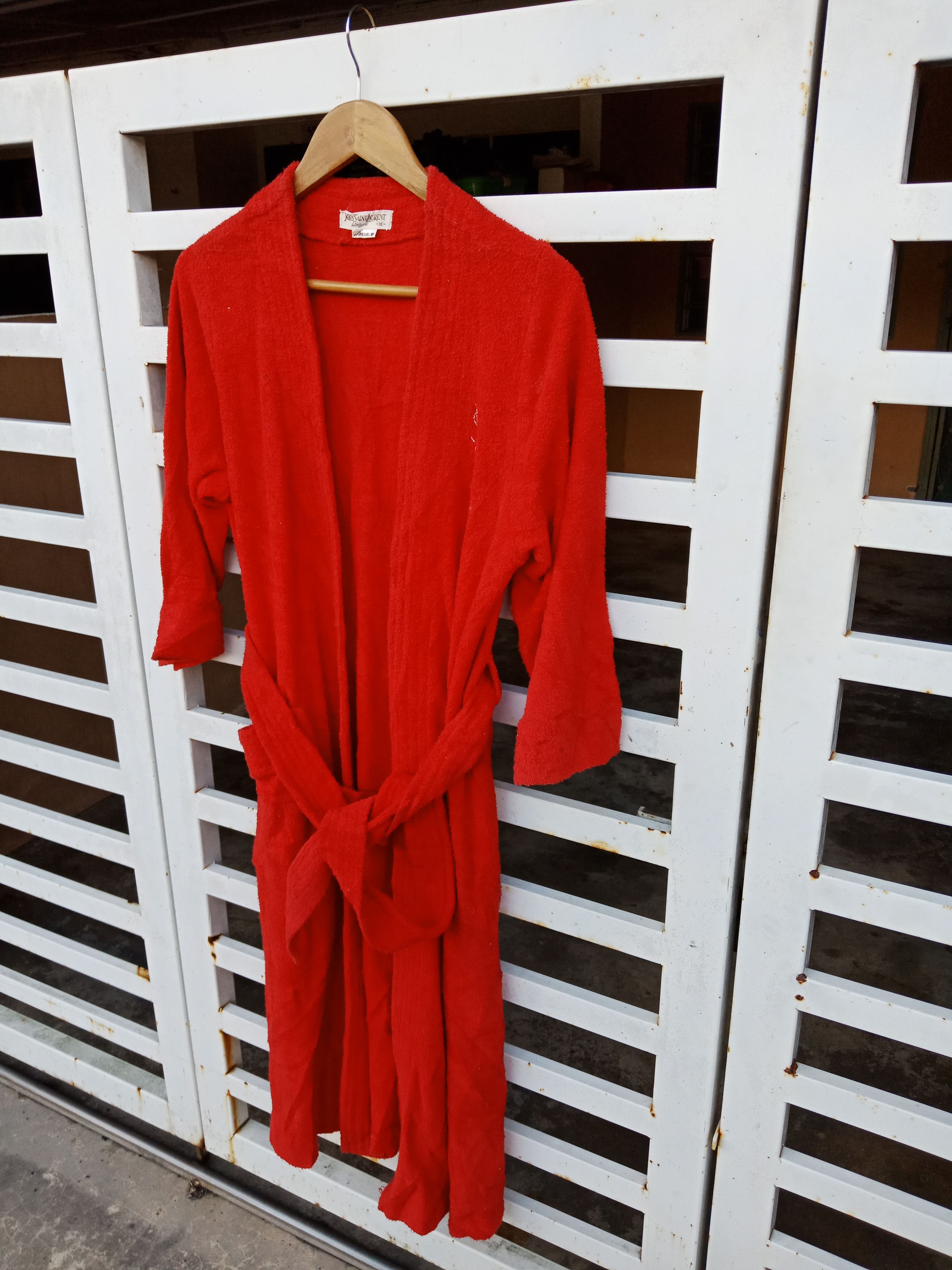 Yves Saint Laurent Yves Saint Laurent Small Logo Fleece Gown After Bath Size ONE SIZE - 4 Thumbnail